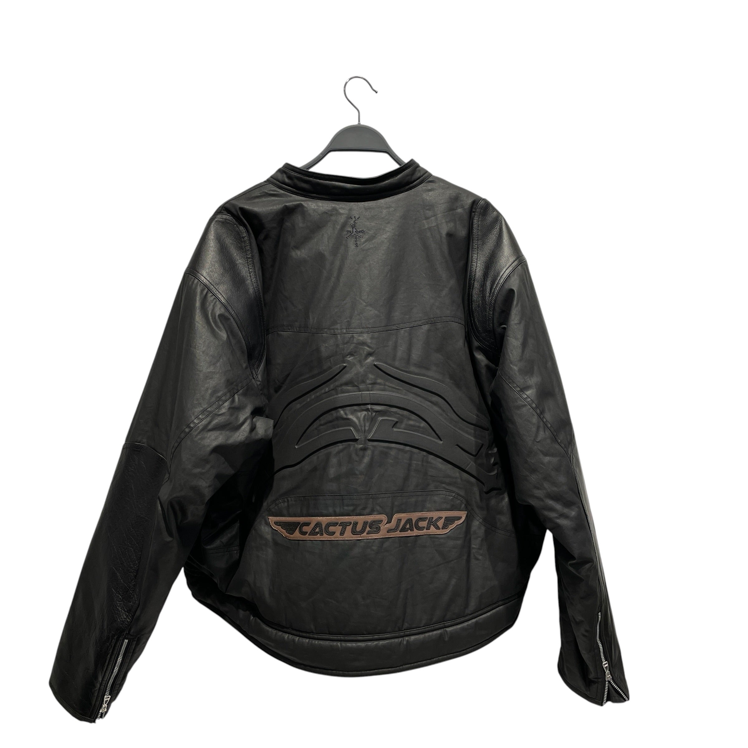JORDAN BRAND/Leather Jkt/XL/Leather/BLK/TRAVIS SCOTT X CACTUS JACK WAX view 2