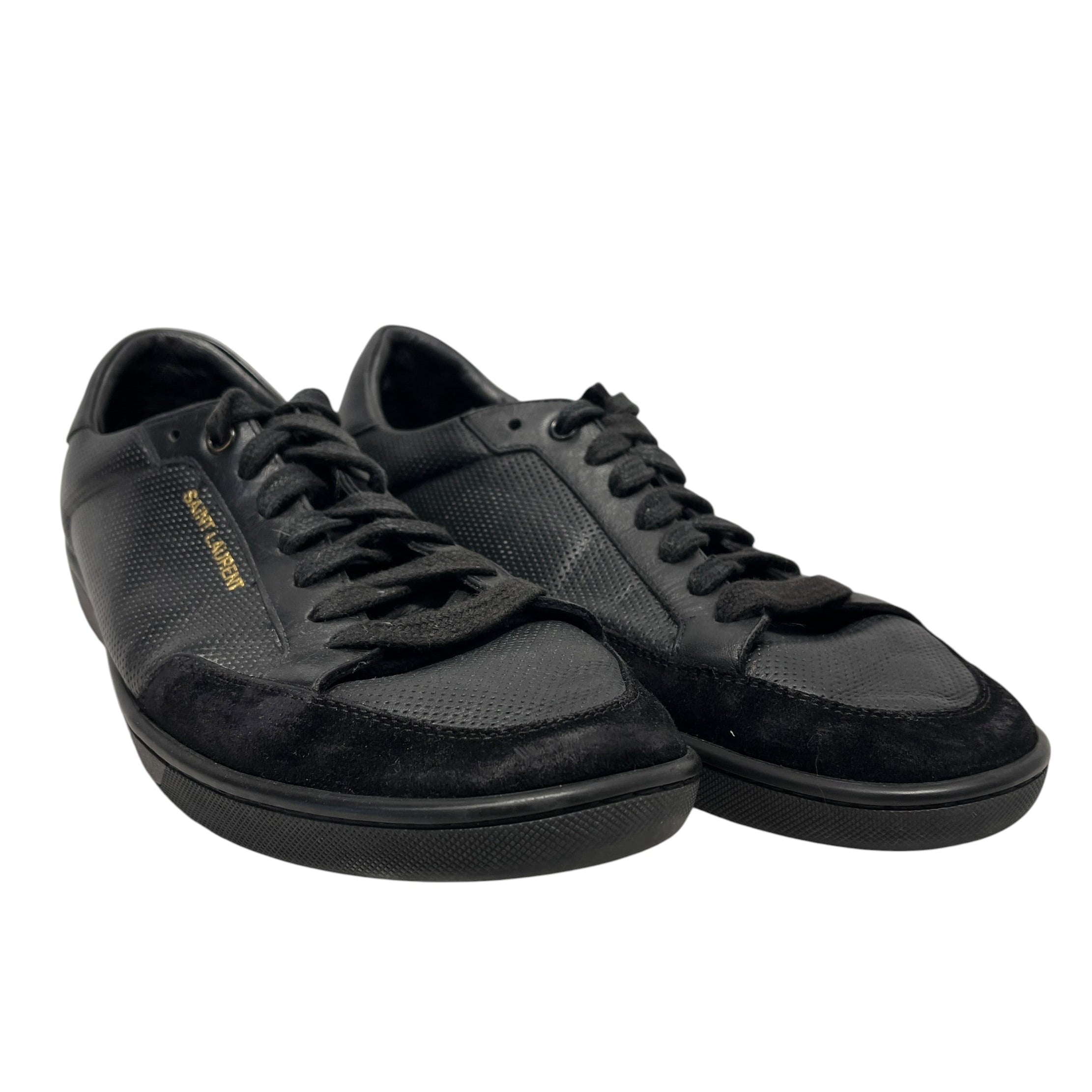 SAINT LAURENT/Low-Sneakers/US 9/Leather/BLK/COURT CLASSIC view 1