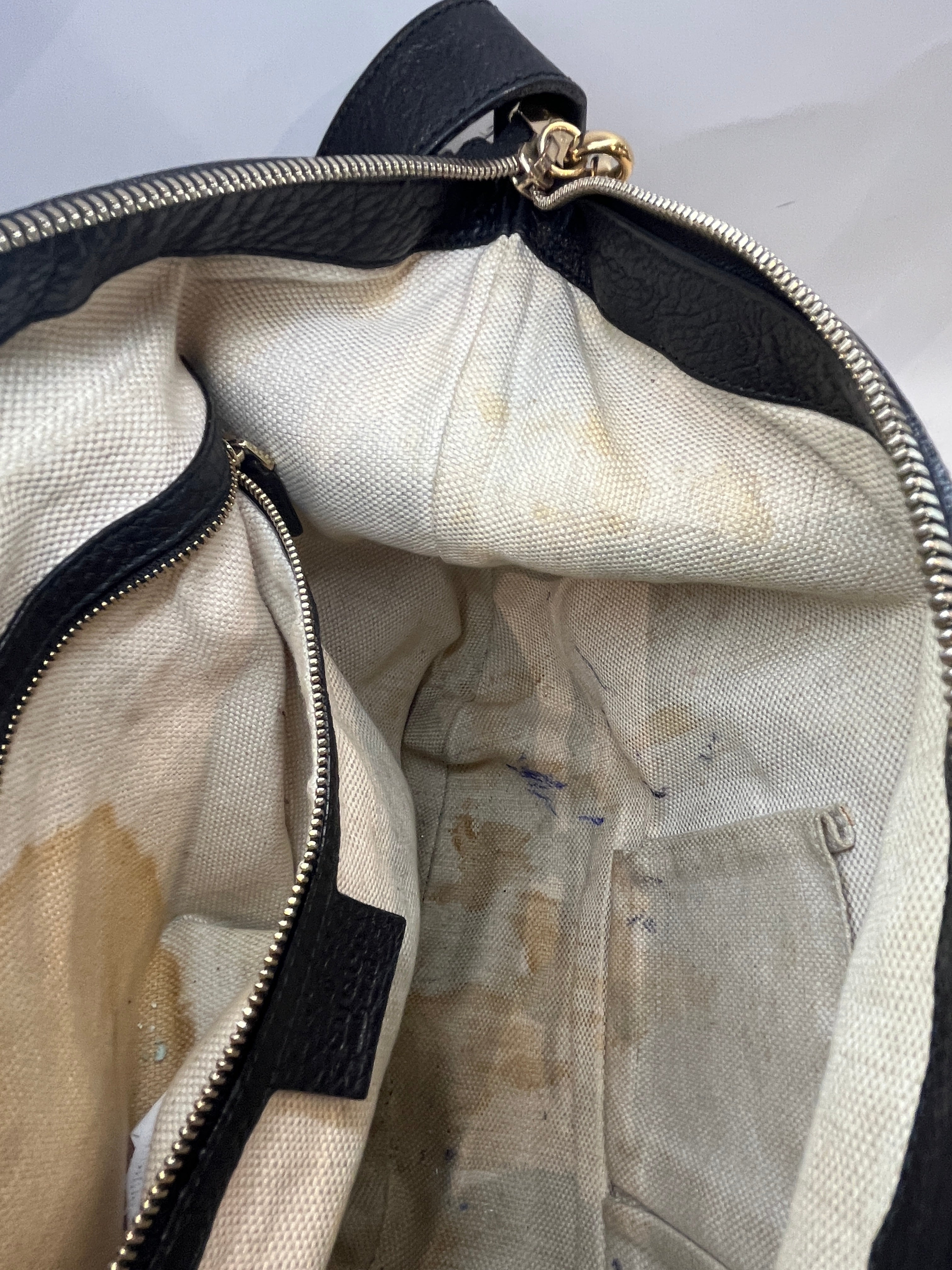 GUCCI/Hand Bag/Leather/BLK/SOHO HOBO MEDIUM view 9