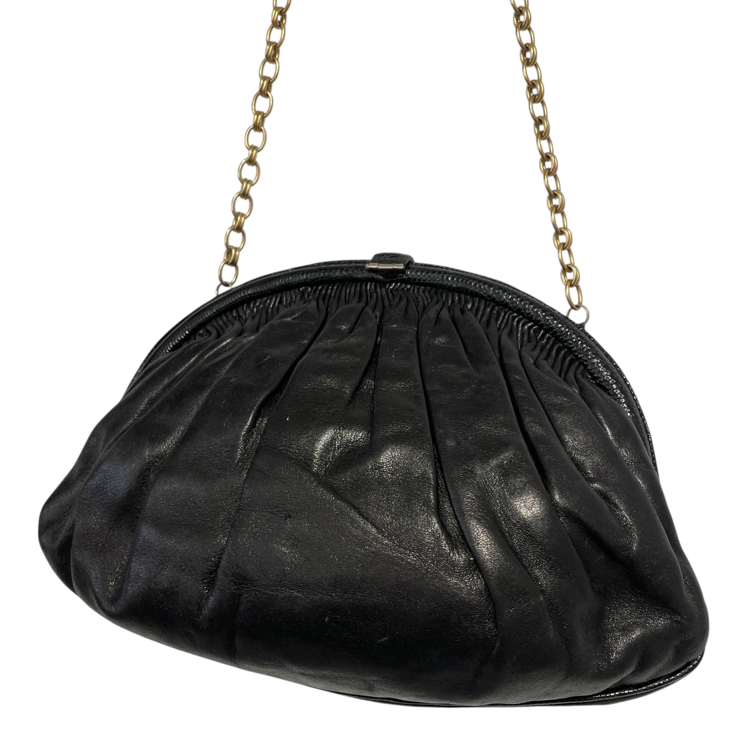 CHANEL/Cross Body Bag/Leather/BLK/JK6C8MV view 5