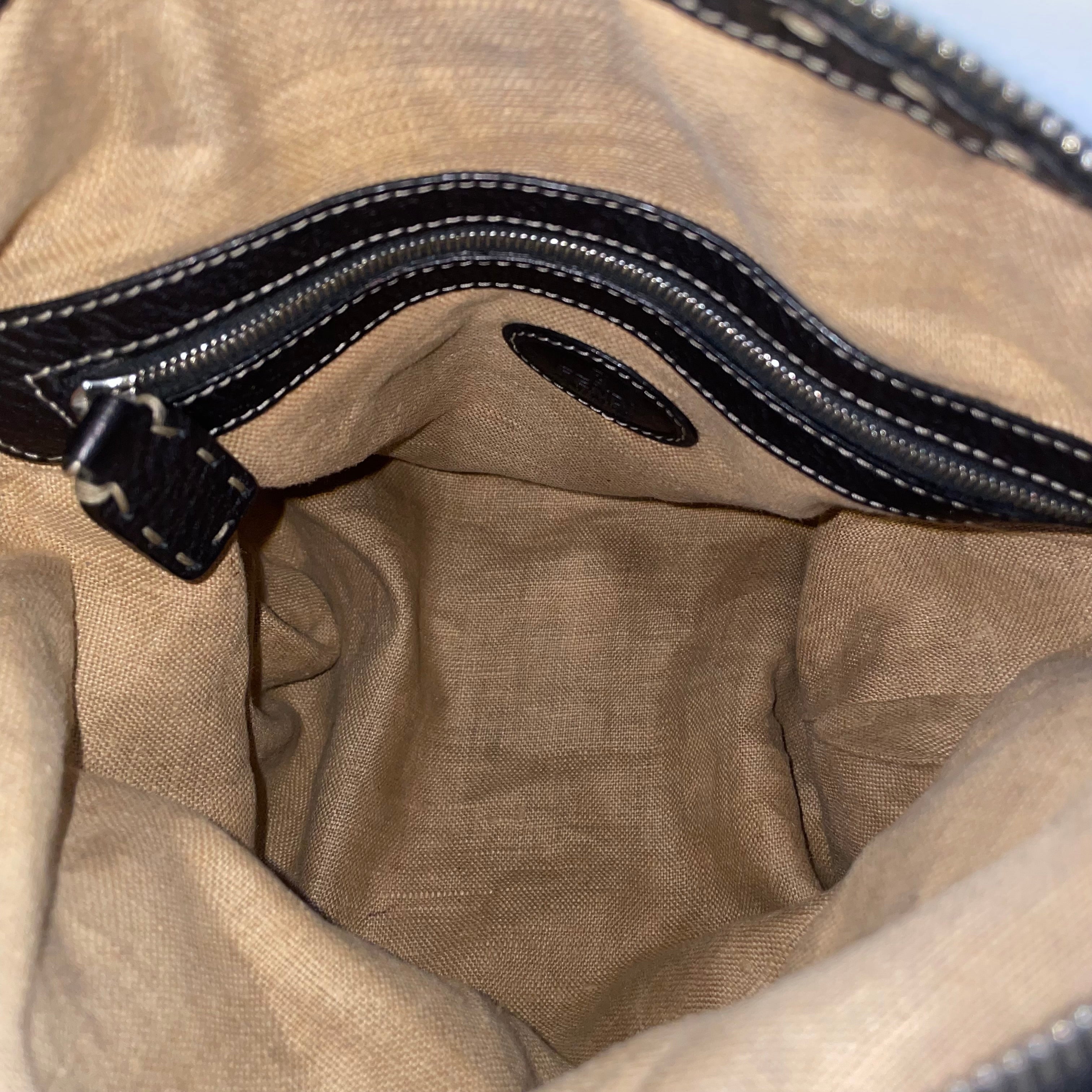 FENDI/Cross Body Bag/M/BLK/salleria messanger bag view 4