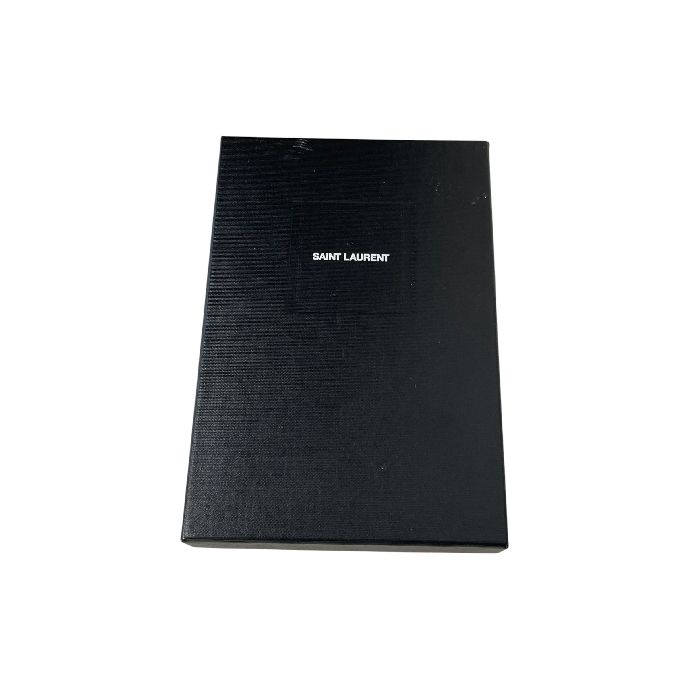 YVES SAINT LAURENT/Trifold Wallet/Leather/BLK/M's/QUILTED view 5