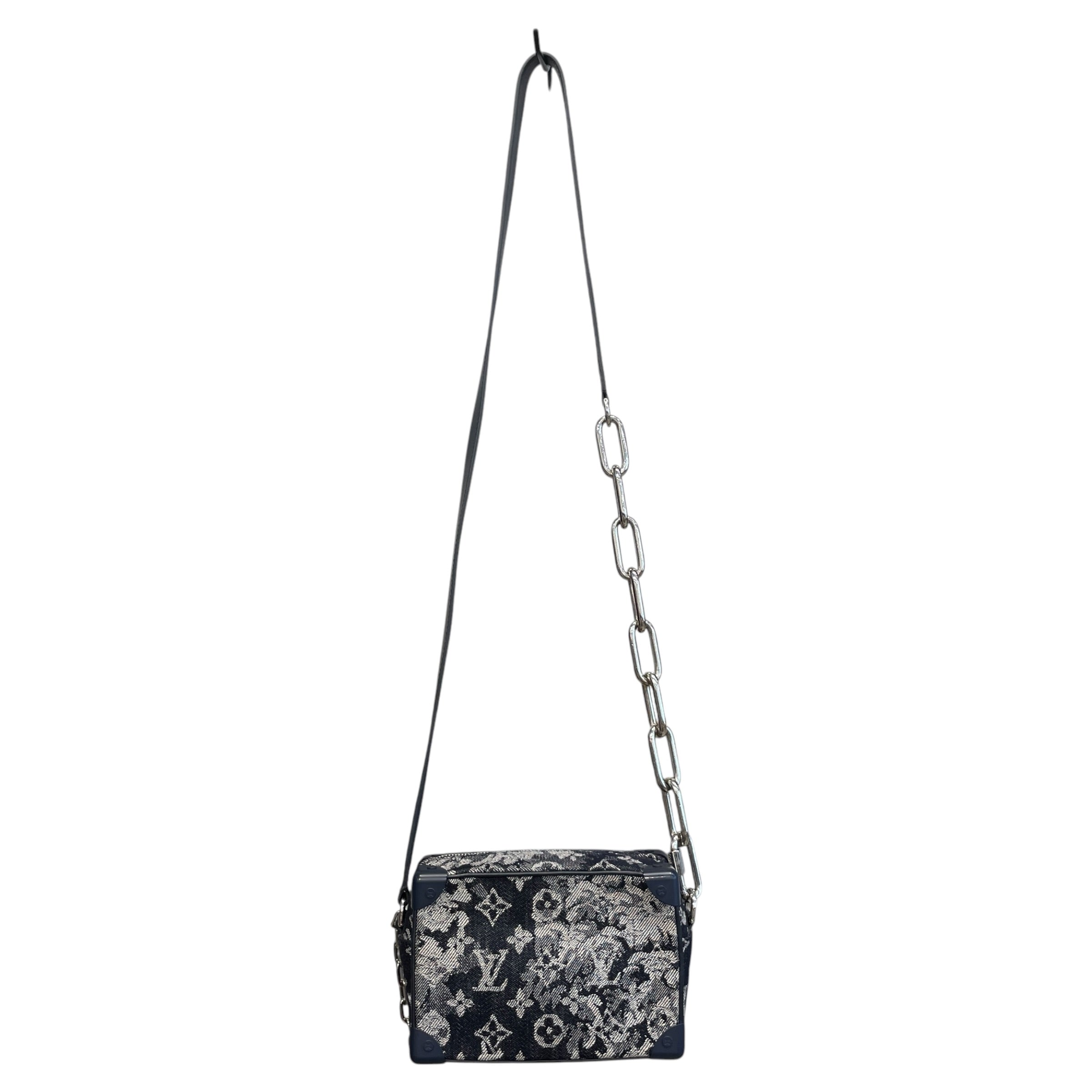LOUIS VUITTON/Cross Body Bag/Monogram/Cotton/BLU/LOUIS VUITTON SOFT TRUNK MINI view 1