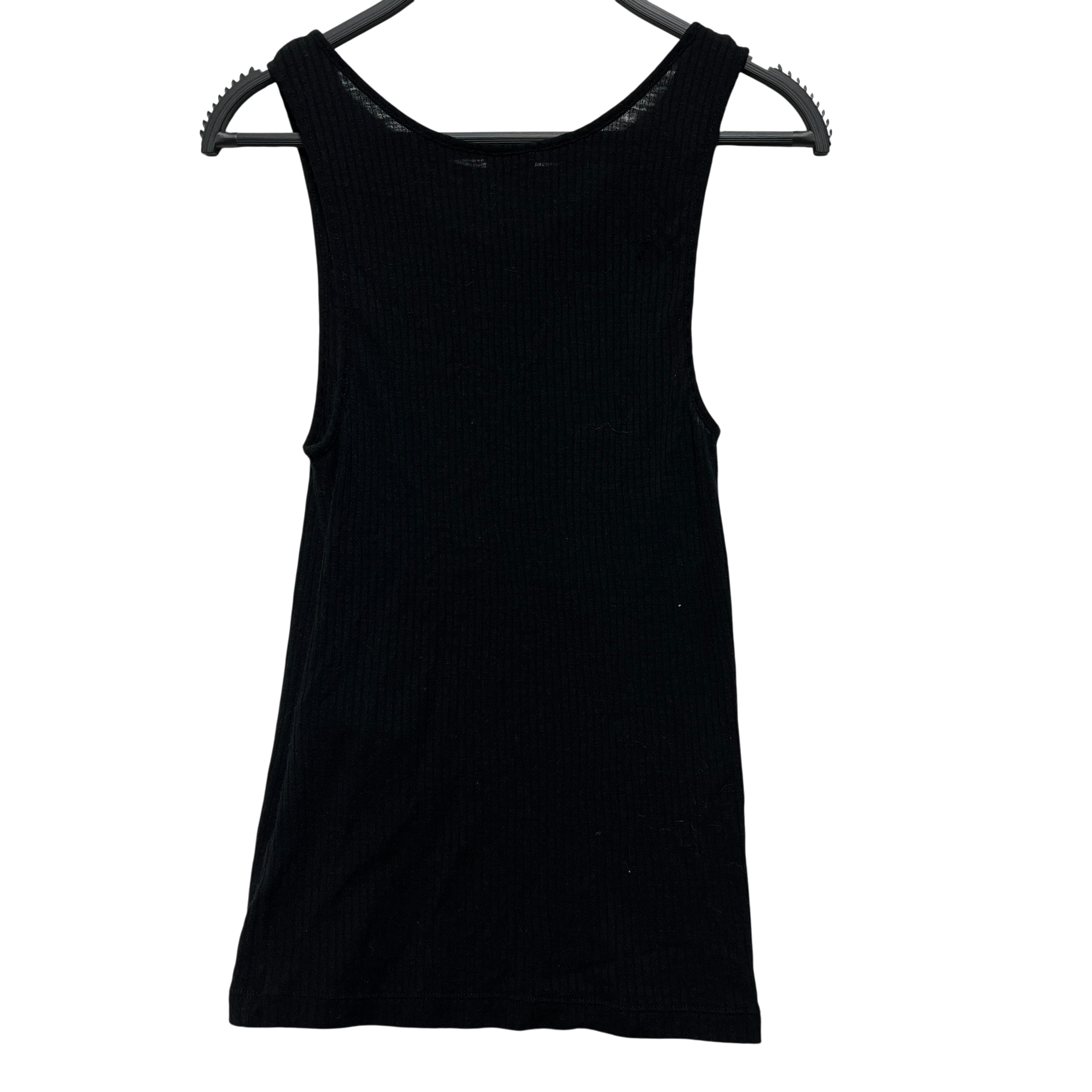SAINT LAURENT/SS Cut & Sew/M/Cotton/BLK/cassandre ribbed tank view 3