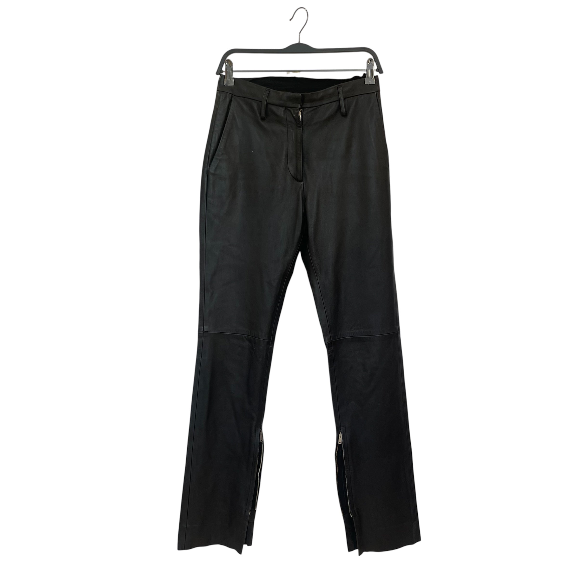 GOLDEN GOOSE/Straight Pants/XS/Leather/BLK/premium leather view 1