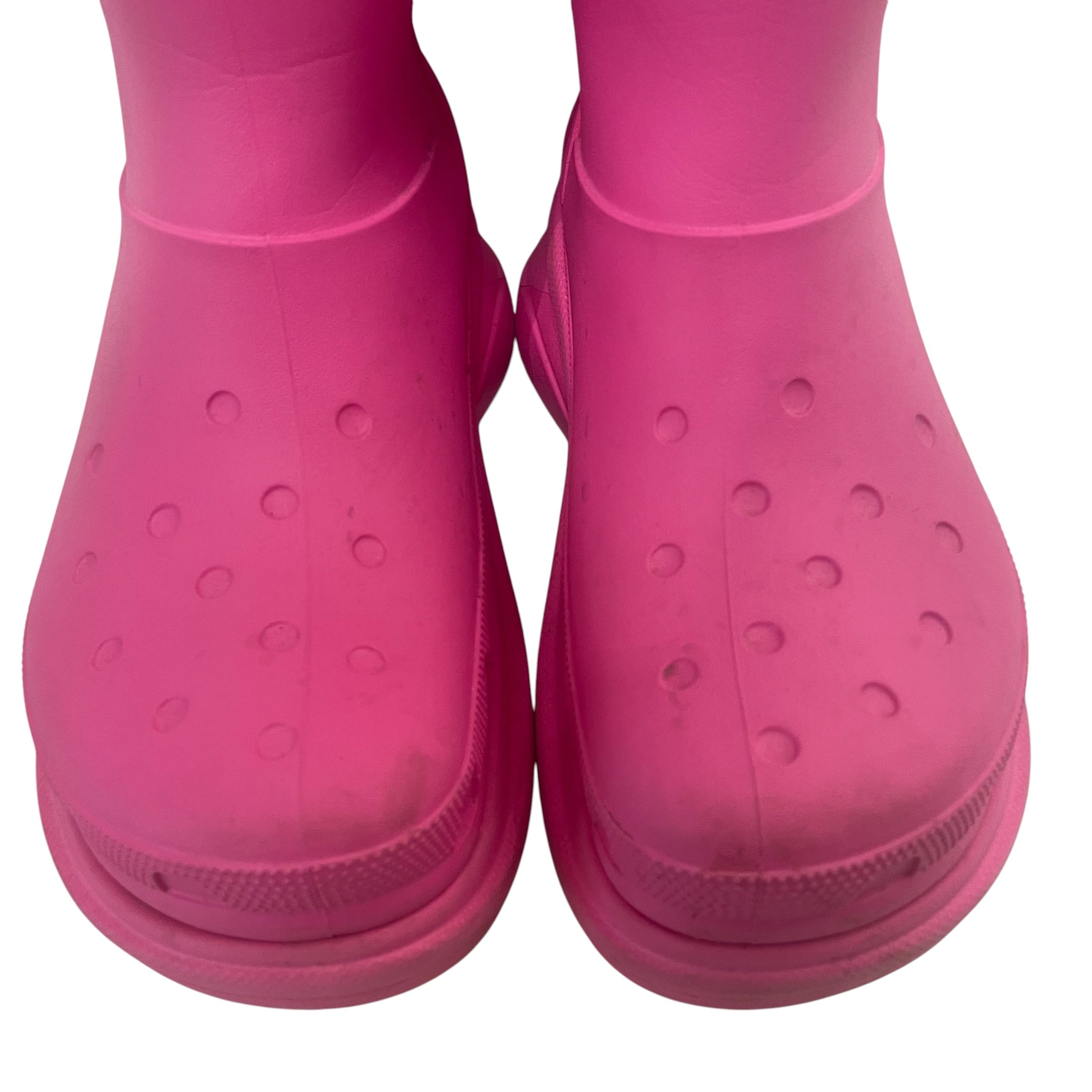 BALENCIAGA/Rain Boots/EU 38/PNK/CROC BOOTS view 7