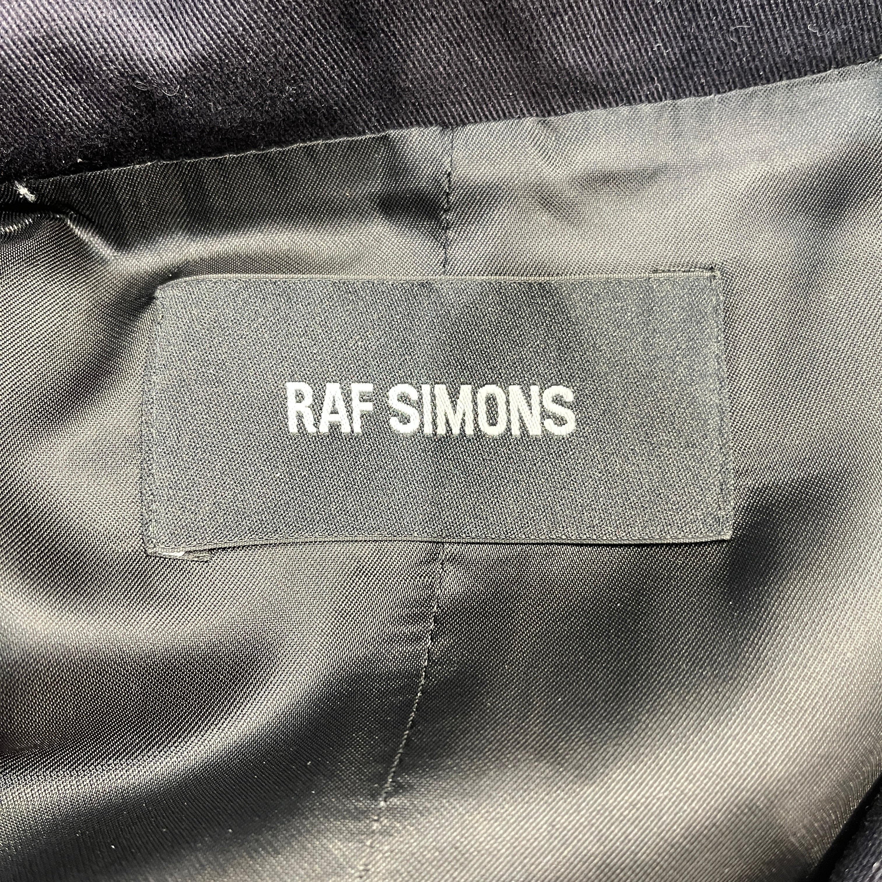 RAF SIMONS/Jacket/Cotton/NVY/FEILD JACKET ORANG HOOD view 3