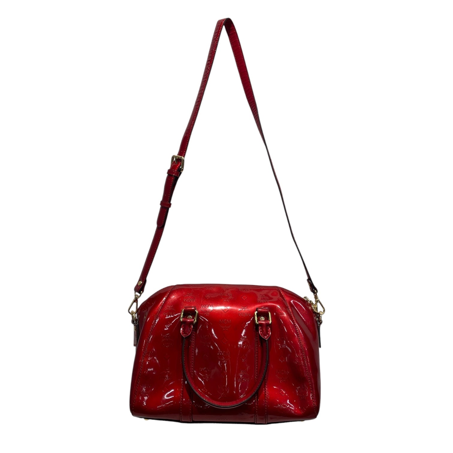 MCM/Hand Bag/Leather/RED/IVANA PATENT LEATHER R6095 view 2