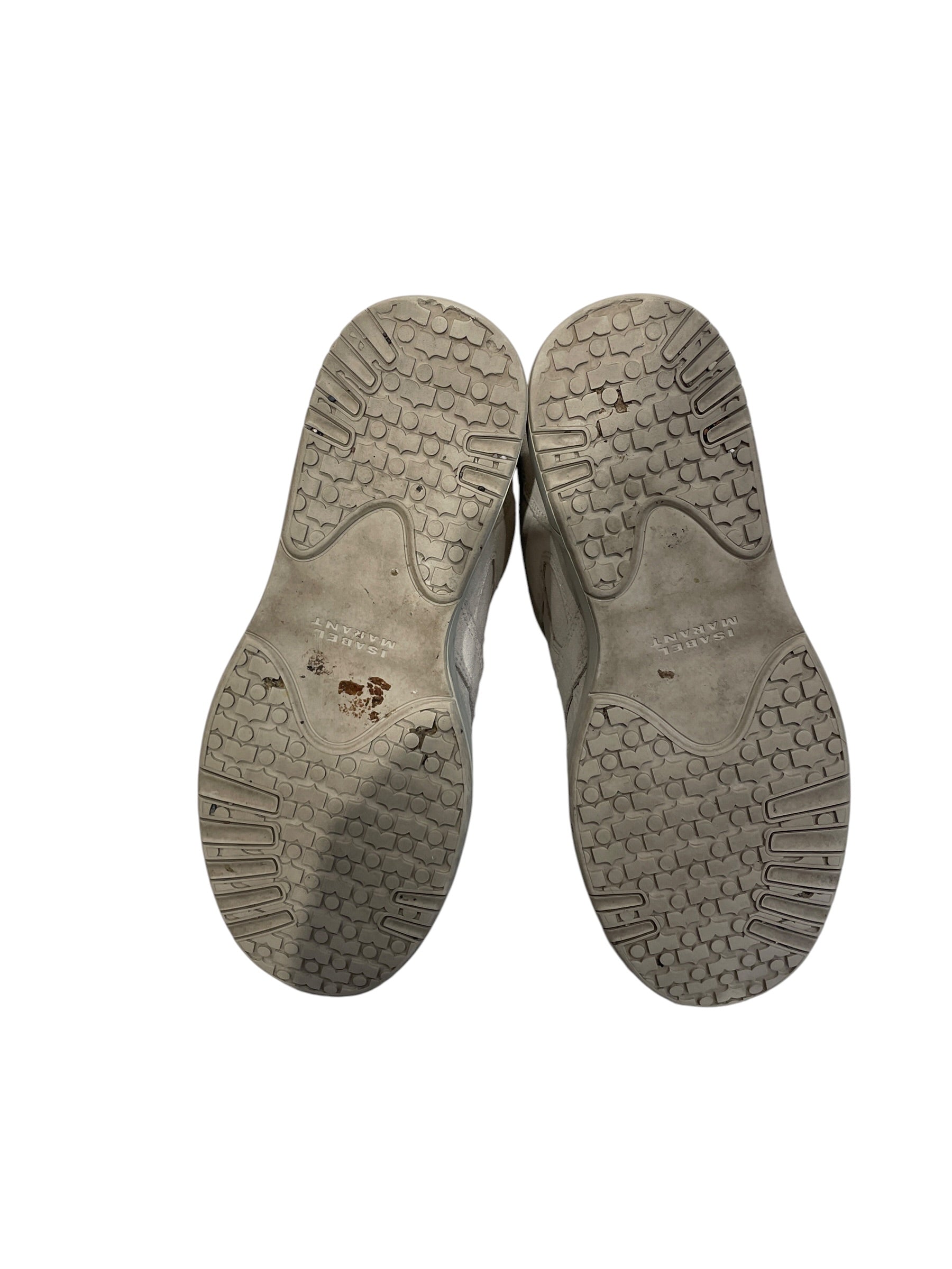 ISABEL MARANT/Hi-Sneakers/US 7/Suede/BEG/wedge sneakers/velcro view 4