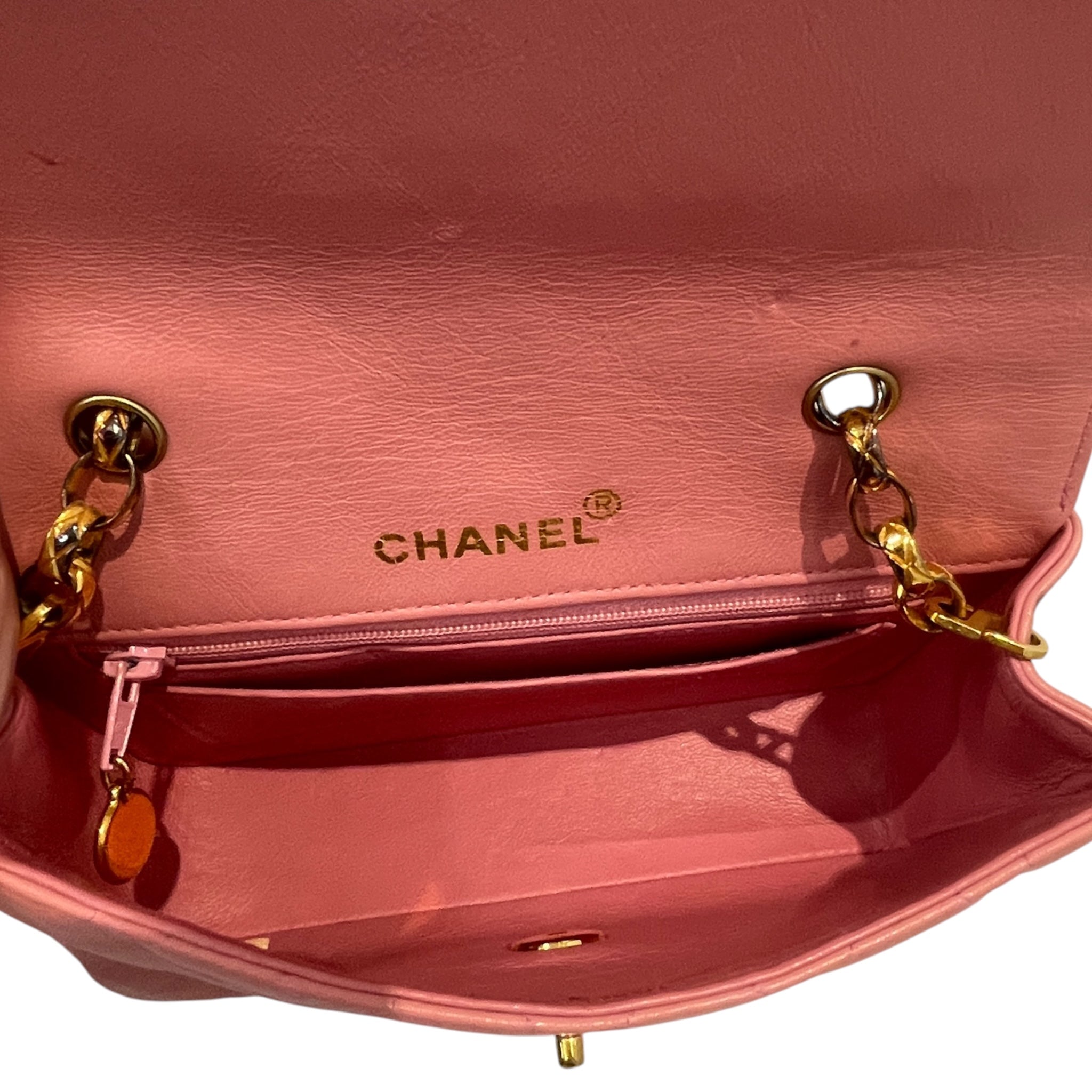CHANEL/Hand Bag/Leather/PNK/MH4GJH8 view 5