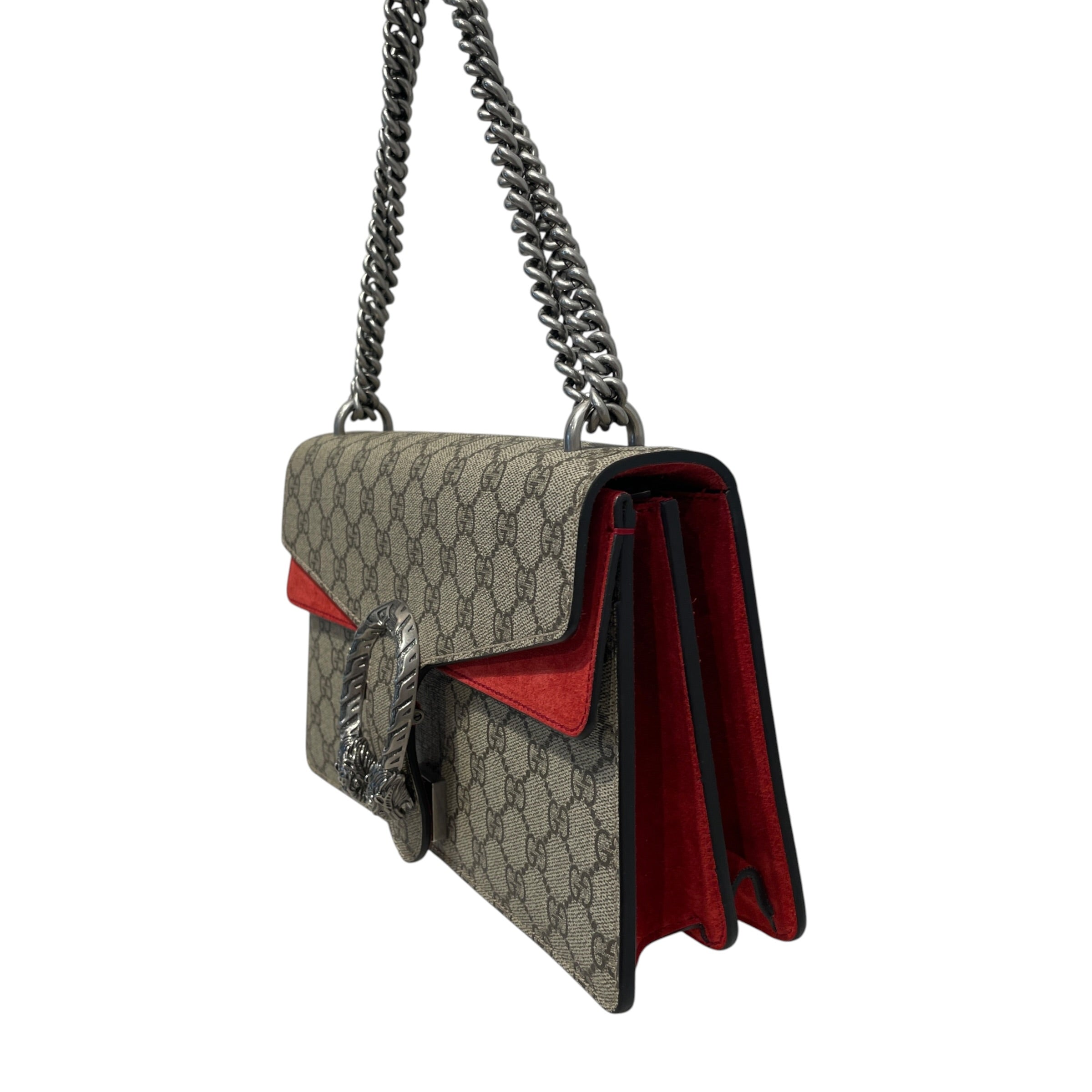 GUCCI/Cross Body Bag/Monogram/Leather/RED/GG Supreme Small Dionysus Bag view 2