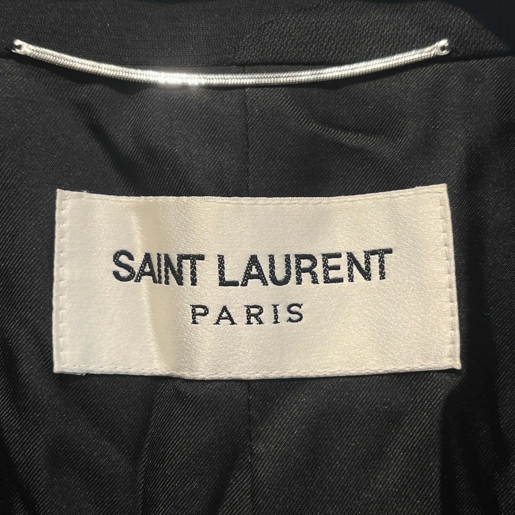 SAINT LAURENT/Coat/50/Wool/BLK/ view 3