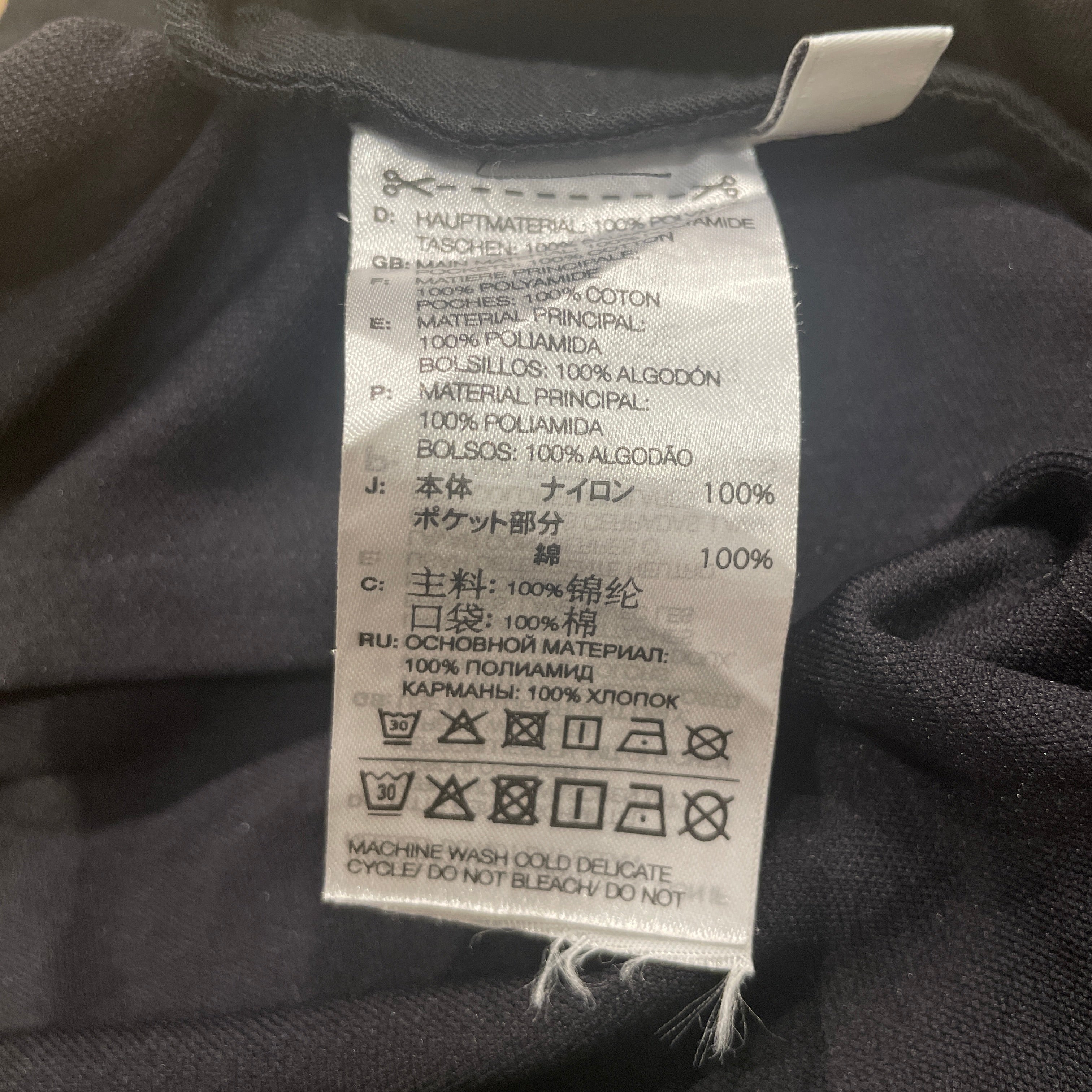 Y-3/Long Skirt/XL/Polyester/BLK/BUTTON/ROLL WAIST view 3