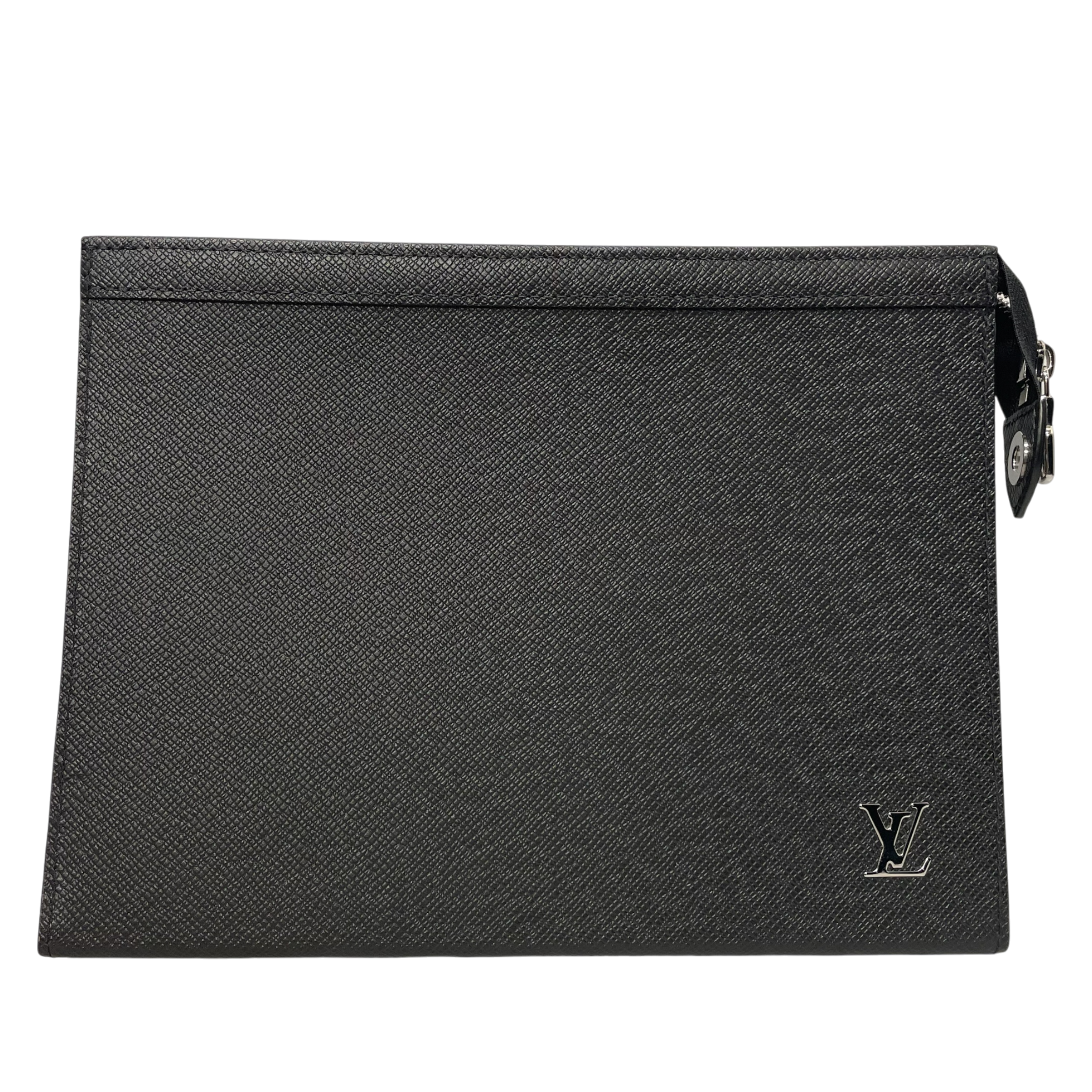 LOUIS VUITTON/Pouch/Leather/BLK/TAIGA POCHETTE view 1
