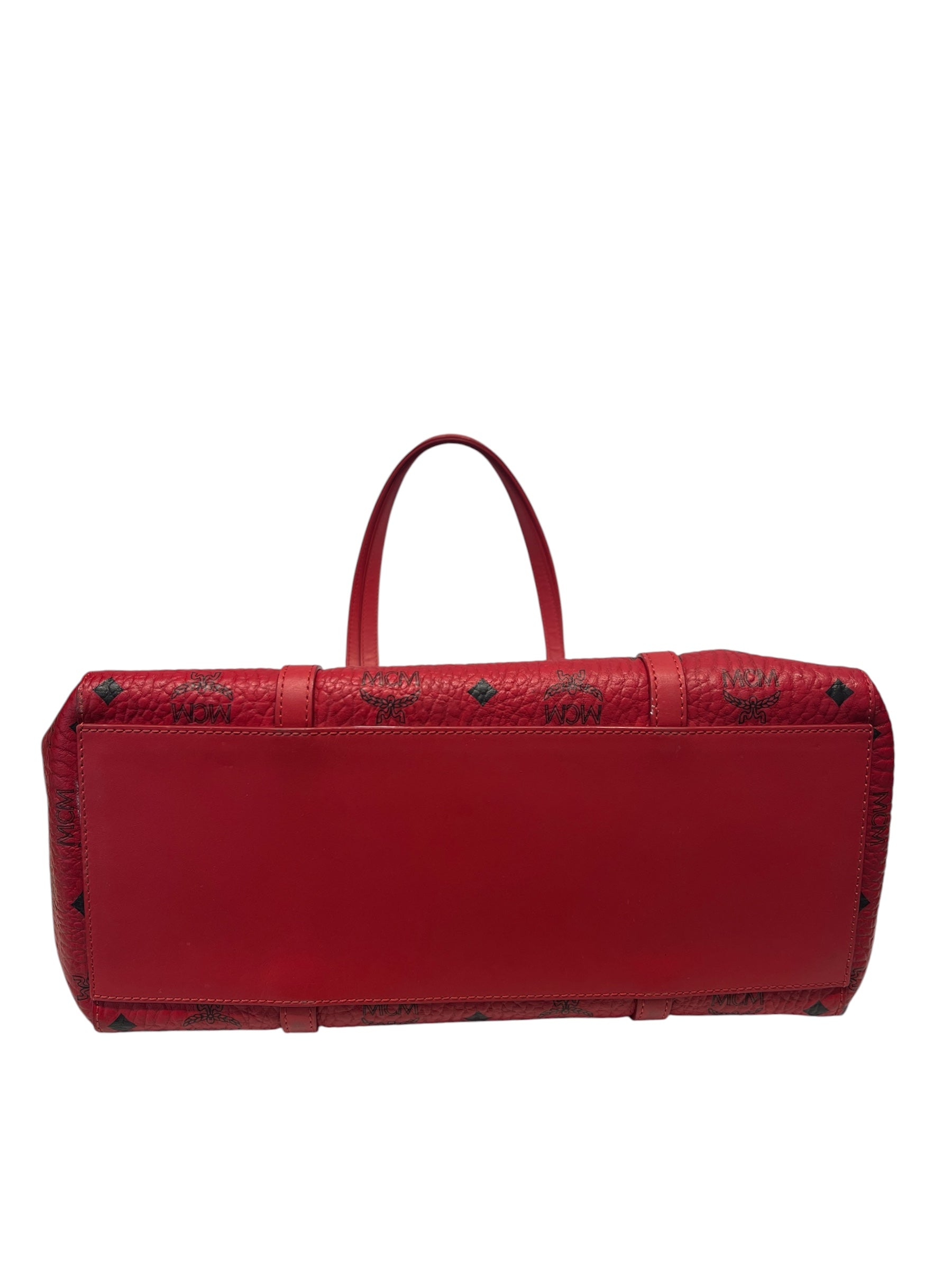 MCM/Tote Bag/Monogram/Leather/RED/5072H view 4