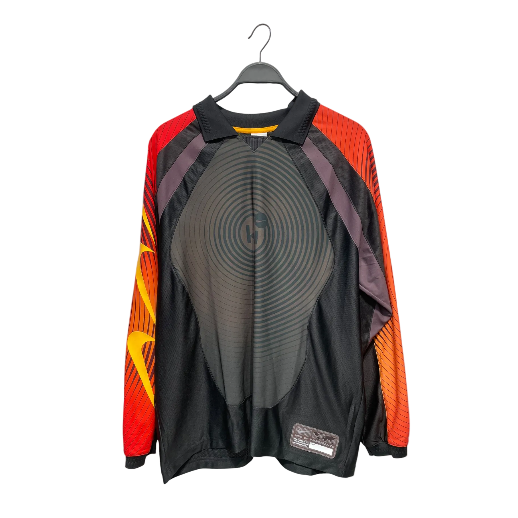 NIKE/KIDS OF IMMIGRANTS/LS T-Shirt/L/Polyester/GRN/All Over Print/K-I view 1