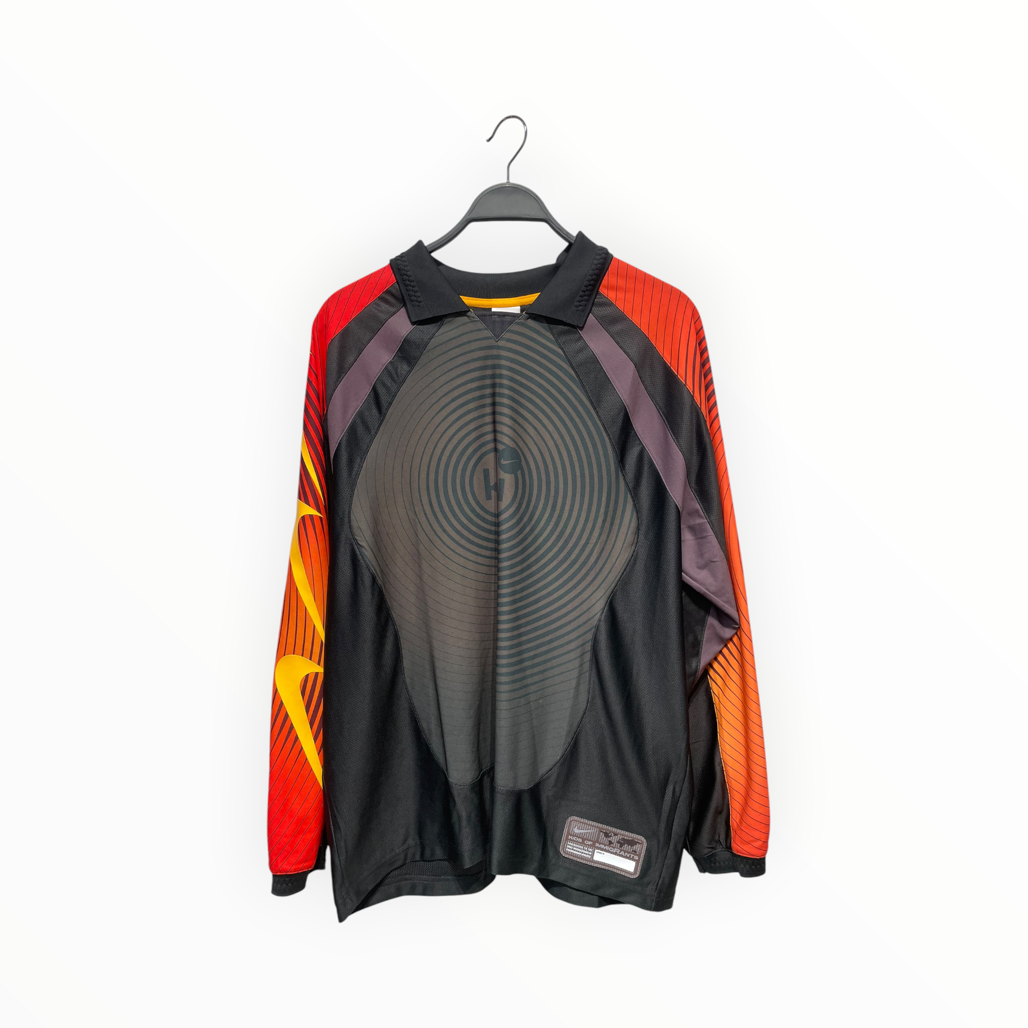 NIKE/KIDS OF IMMIGRANTS/LS T-Shirt/L/Polyester/GRN/All Over Print/K-I view 1