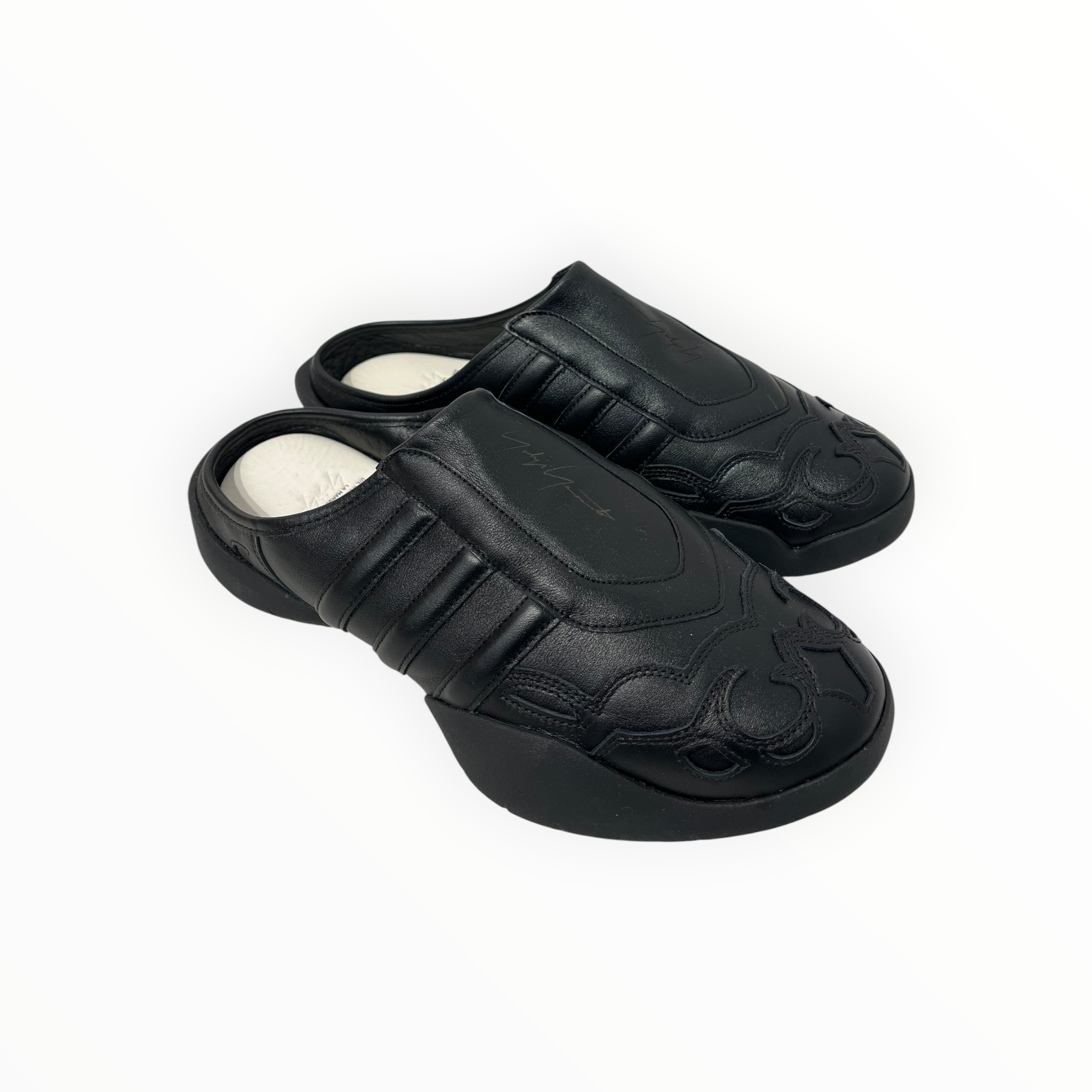 Y-3/Low-Sneakers/US 9/Leather/BLK/APX 21T001 9 MULE view 2
