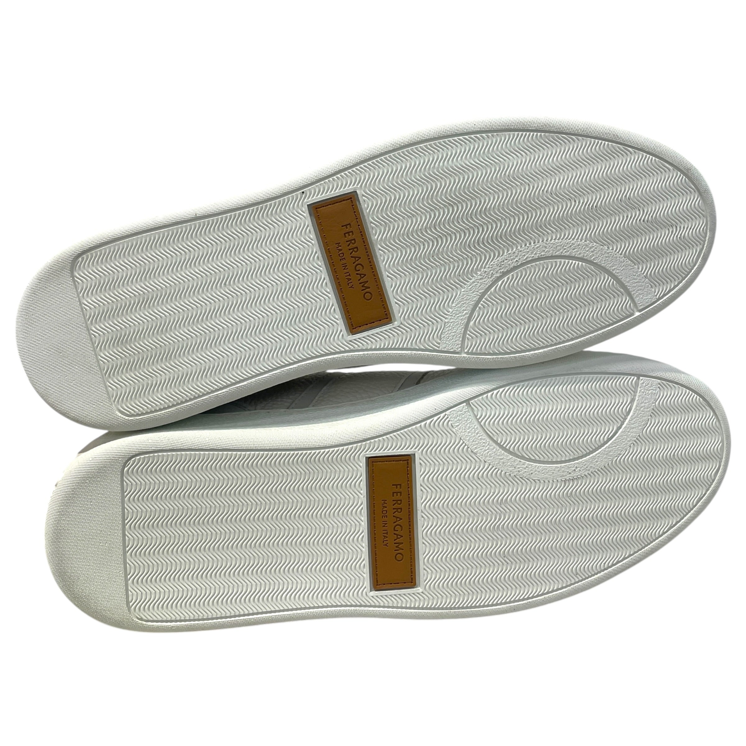 Salvatore Ferragamo/Low-Sneakers/US 8.5/Leather/WHT/ view 5