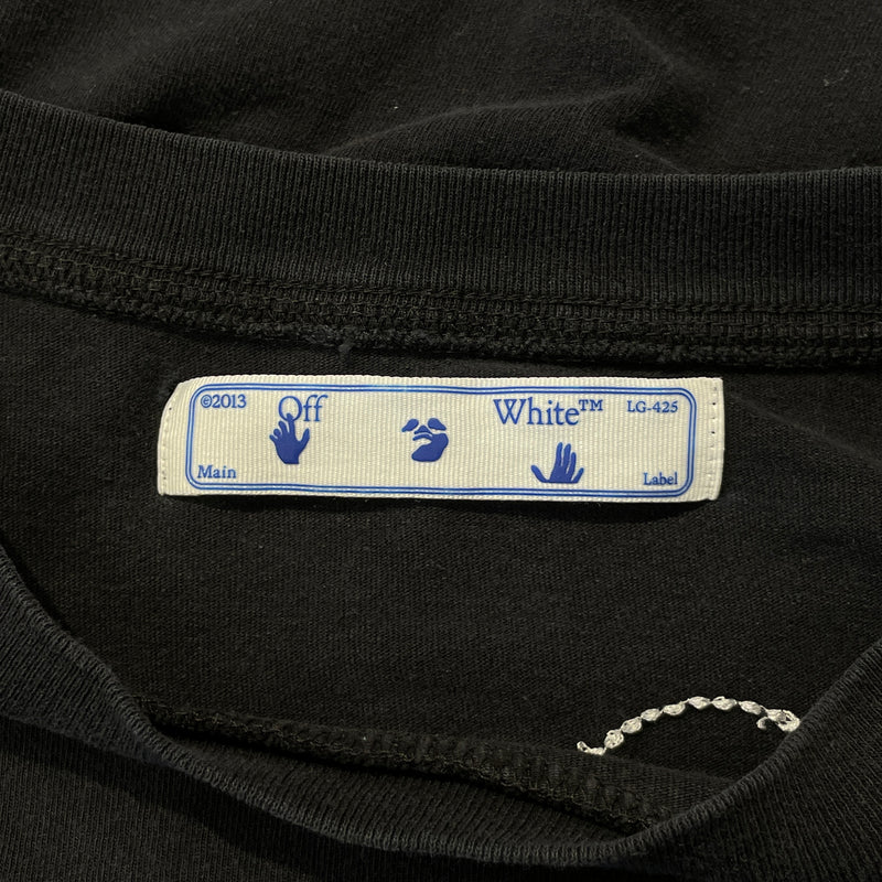 OFF-WHITE/T-Shirt/XL/Cotton/BLK/Graphic/
