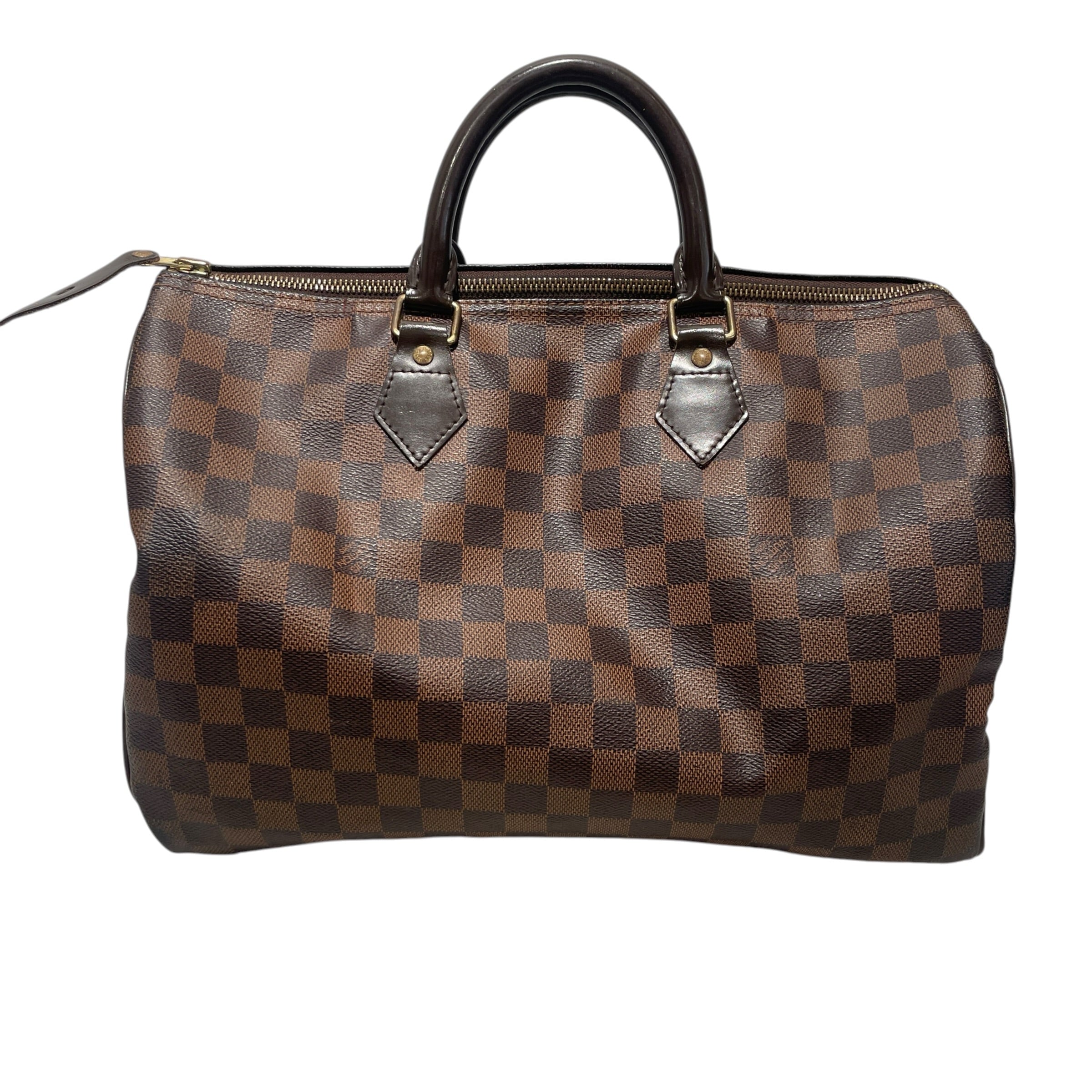 LOUIS VUITTON/Boston Bag/Monogram/Leather/BRW/Damier Ebene Speedy 30 view 1
