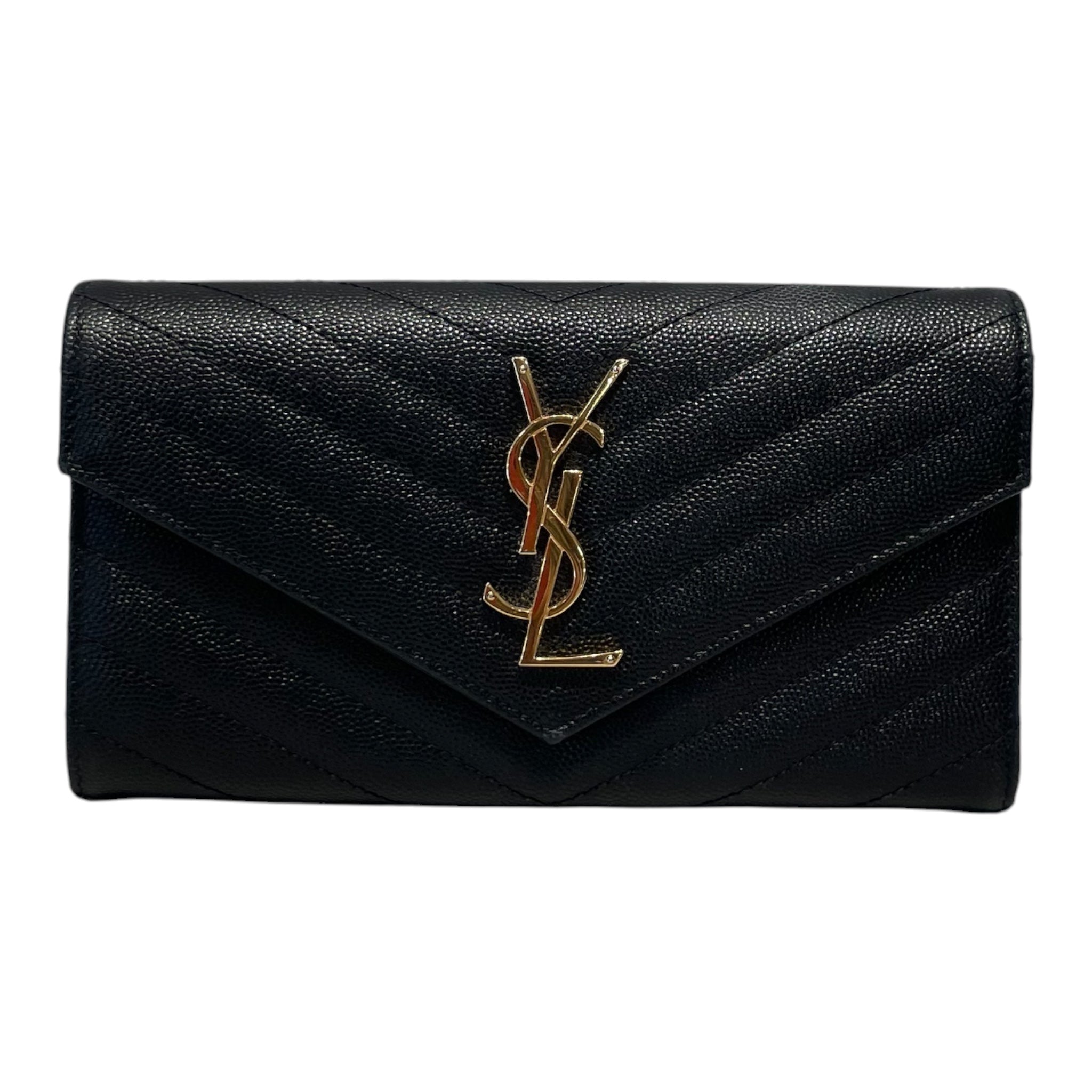 SAINT LAURENT/Long Wallet/Leather/BLK/L's/CASSANDRE LARGE FLAP view 1