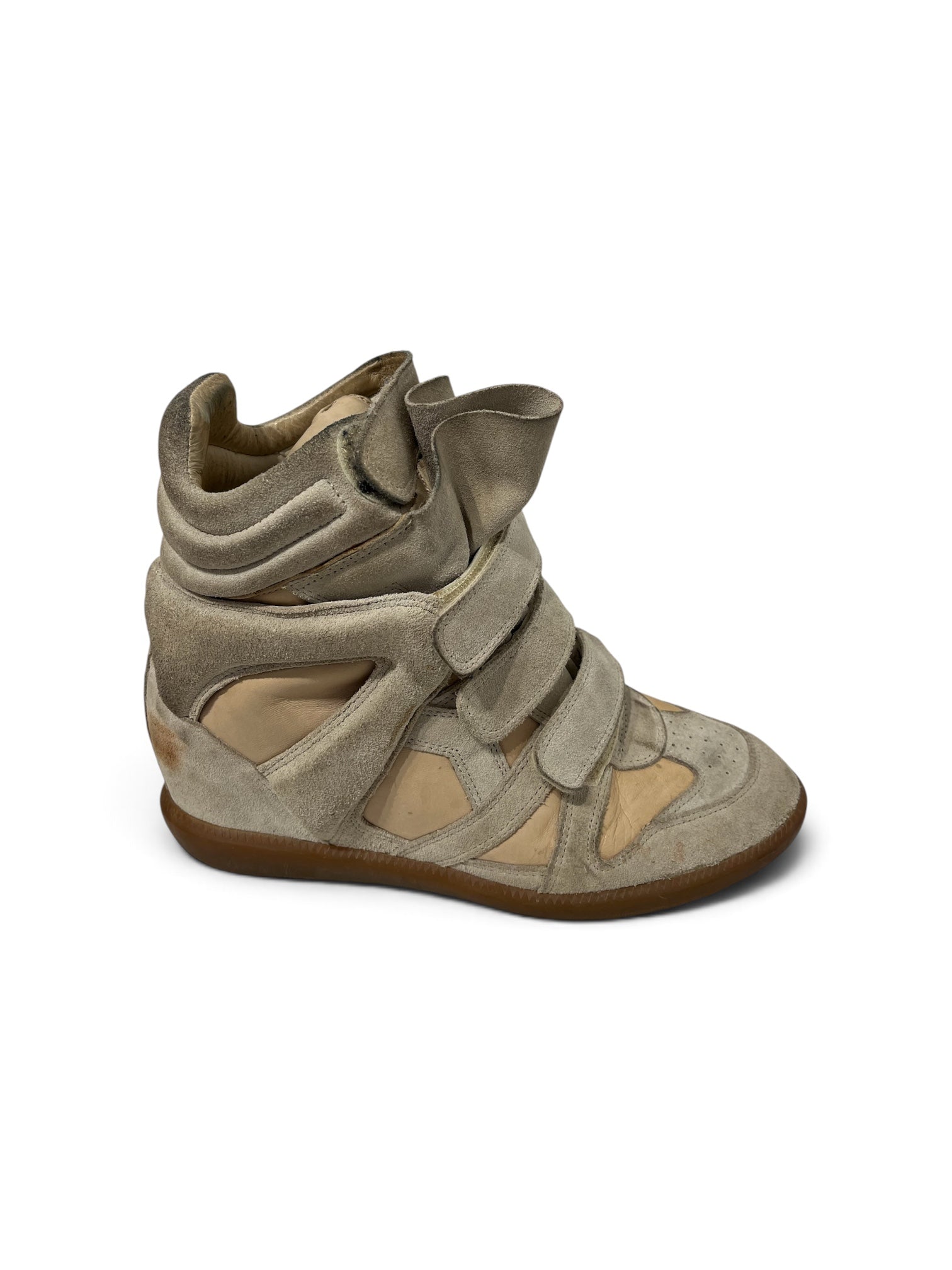 ISABEL MARANT/Hi-Sneakers/EU 40/Suede/BEG/BEKETT WEDGE SNEAKERS BEIGE view 4