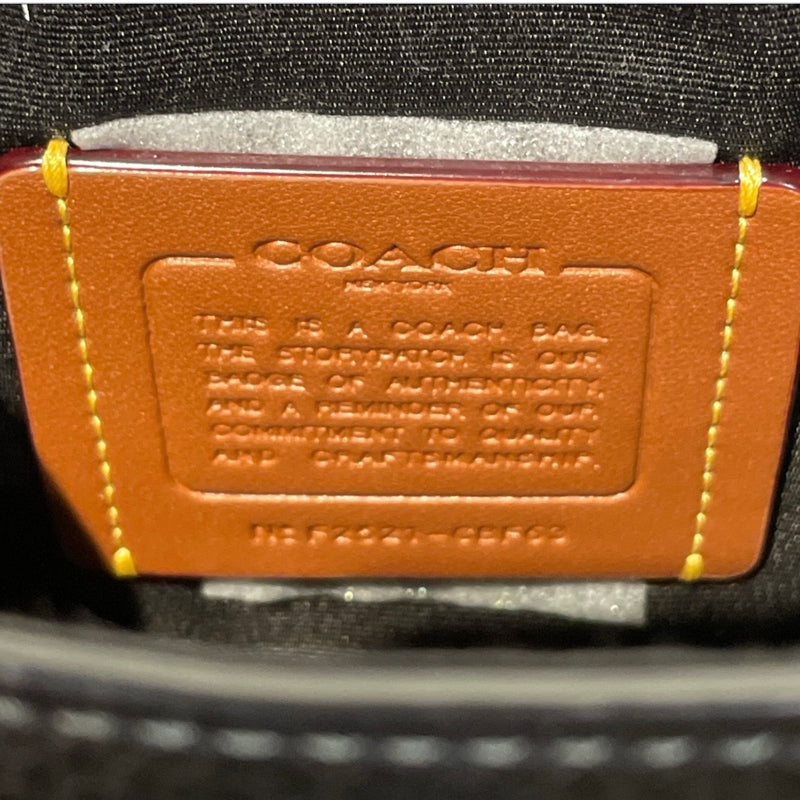 COACH/Cross Body Bag/Leather/BLK/