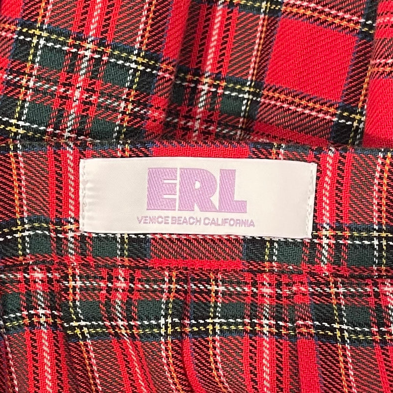 ERL/Skirt/M/Plaid/Cotton/RED/school style
