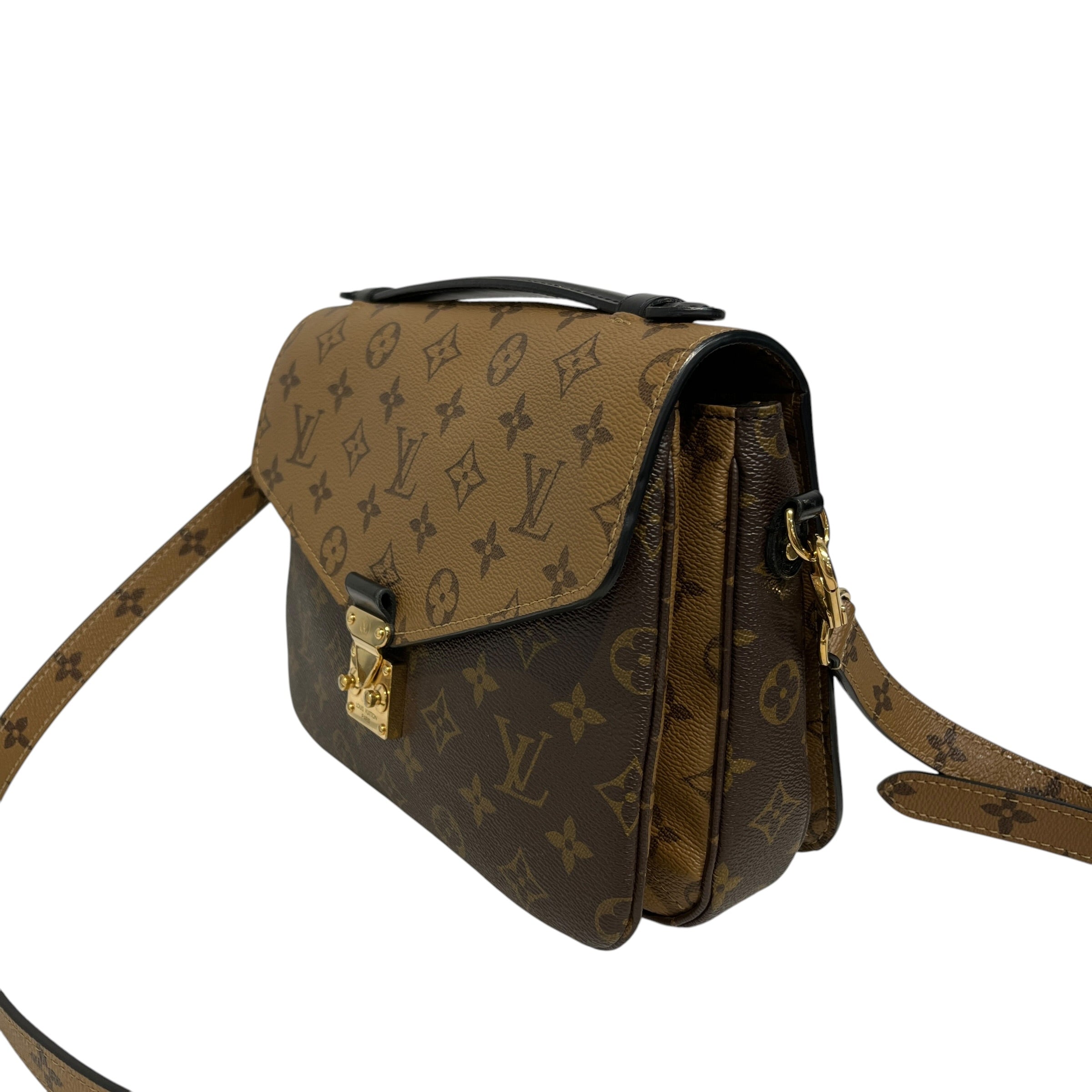 LOUIS VUITTON/Bag/Monogram/Leather/BRW/Pochette Metis view 7