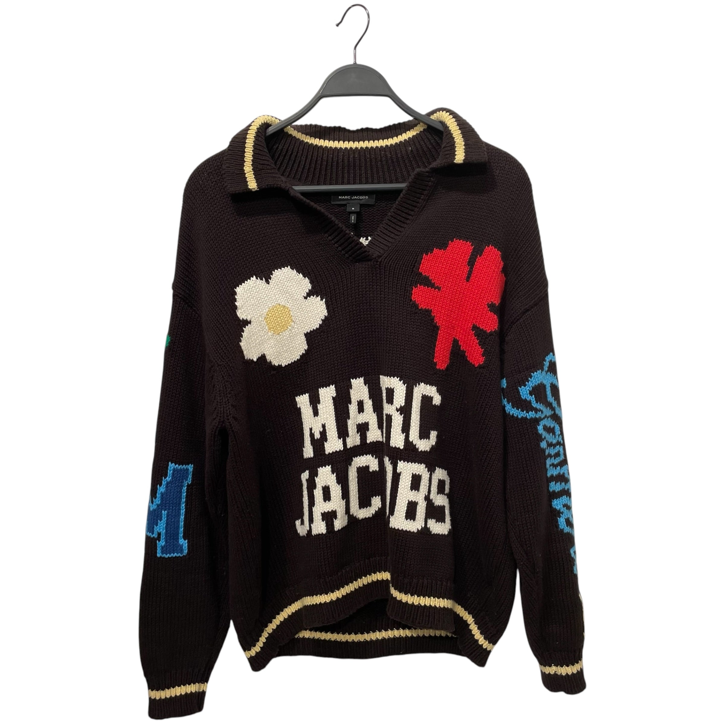 MARC JACOBS/Sweater/S/Graphic/Cotton/BRW/Pullover/VARSITY KNIT POLO view 1