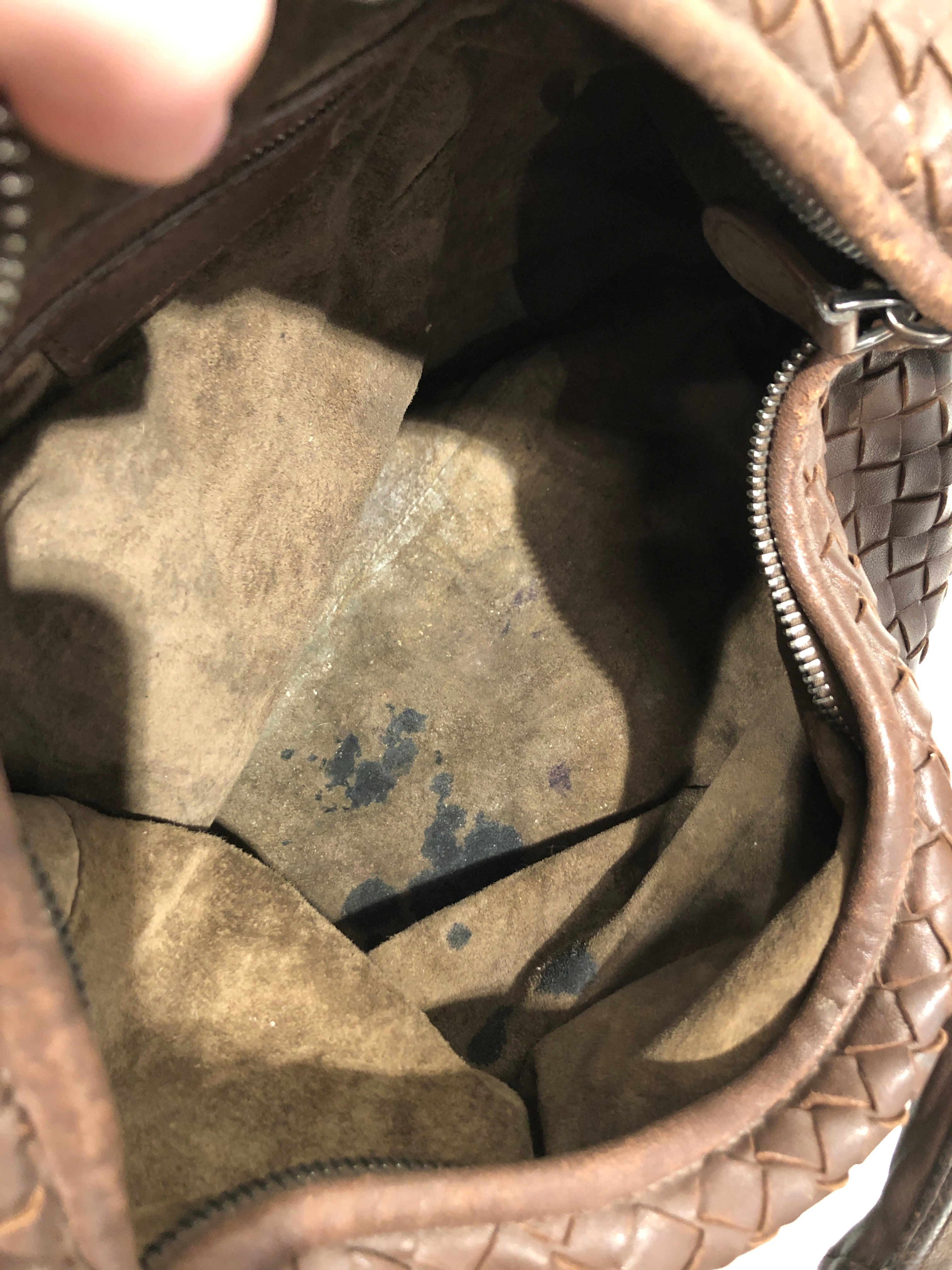 BOTTEGA VENETA/Hand Bag/Leather/BRW/INTRECCIATO WOVEN HOBO BAG view 7