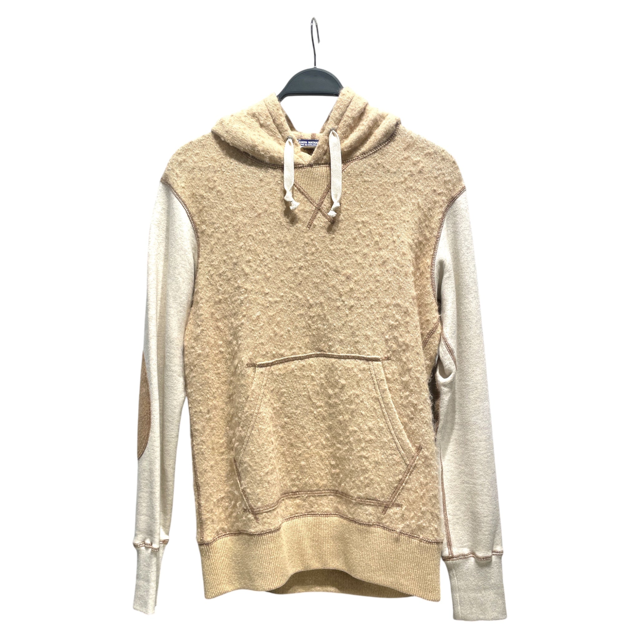 JUNYA WATANABE COMME des GARCONS/Hoodie/S/Wool/BEG/Comme x Junya Alpaca Hoodie view 1