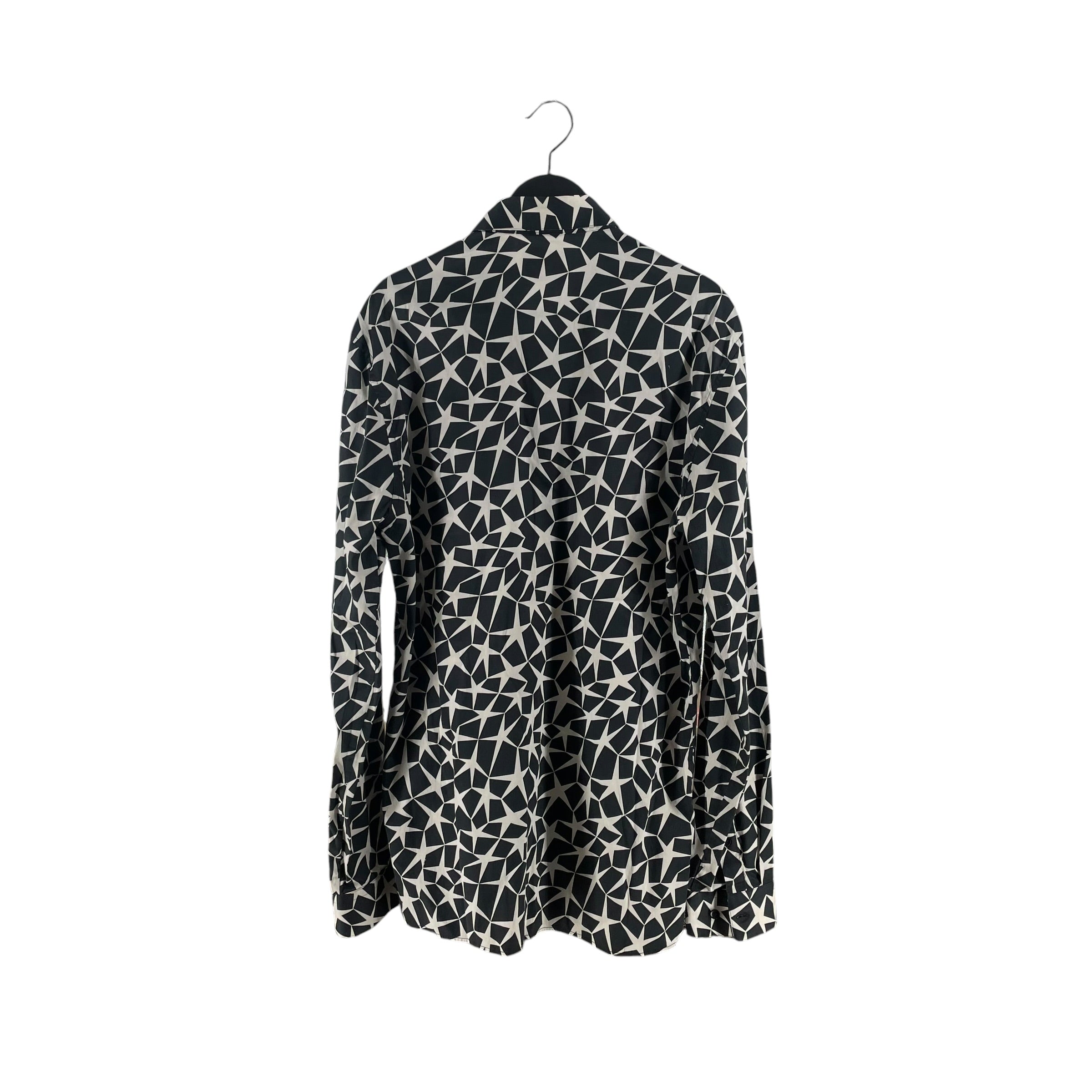 VERSACE/LS Shirt/15.5/Cotton/BLK/All Over Print/STAR PATTERN AOP VERSACE COL. view 2