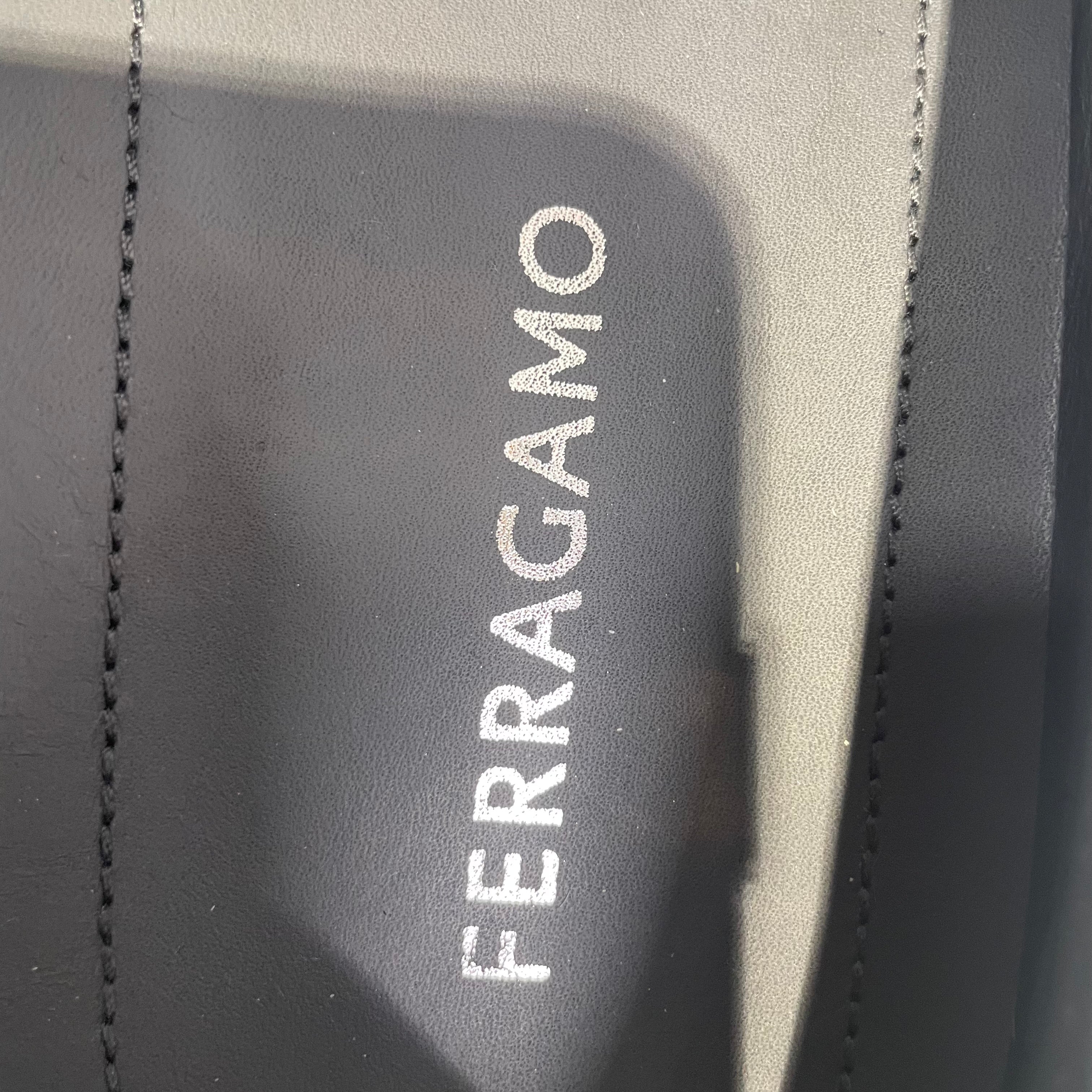 Salvatore Ferragamo/Deck Shoes/US 11.5/IDG/sil logo inside/ferro drivers view 3