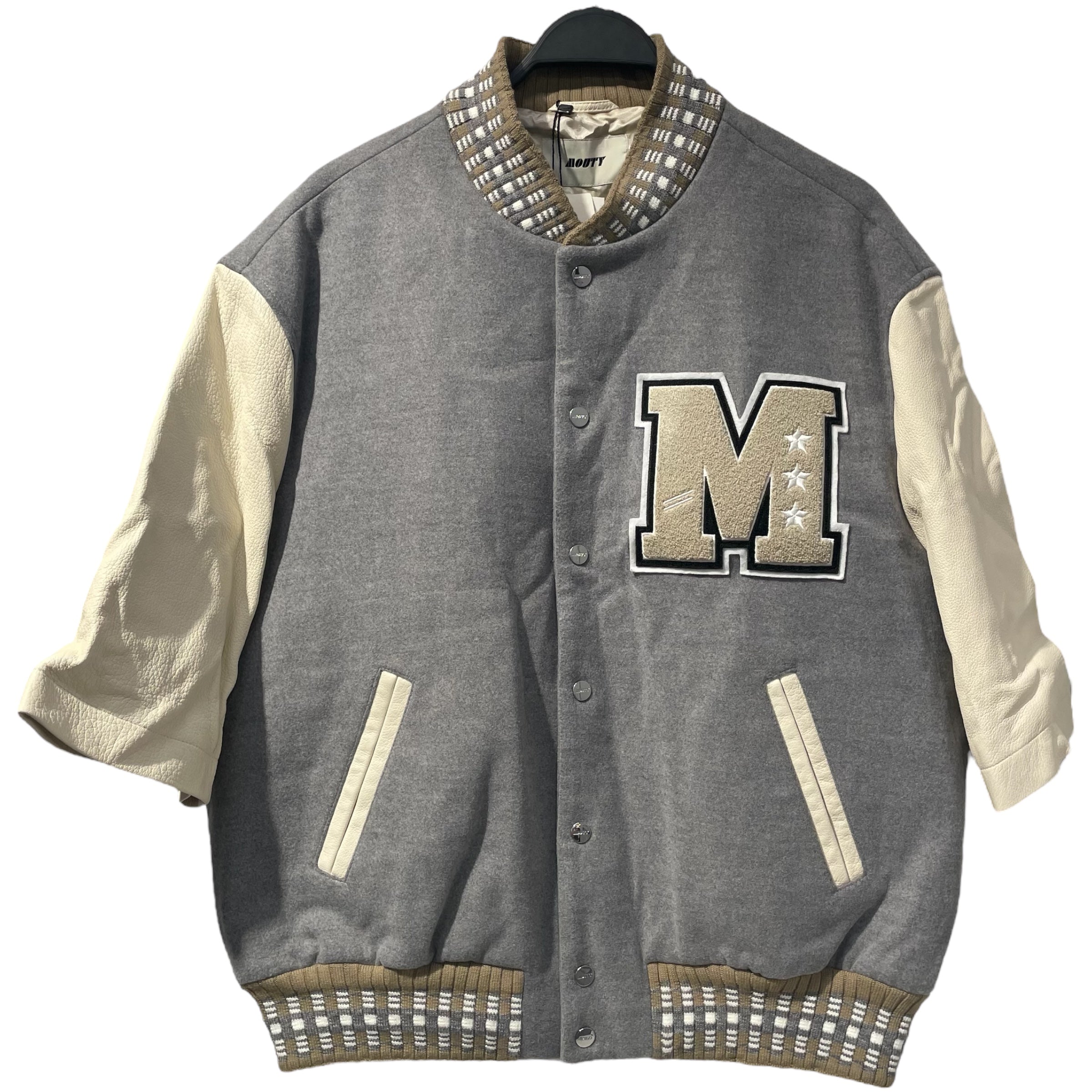 Mouty/Jacket/XXL/Wool/GRY/Varsity view 1