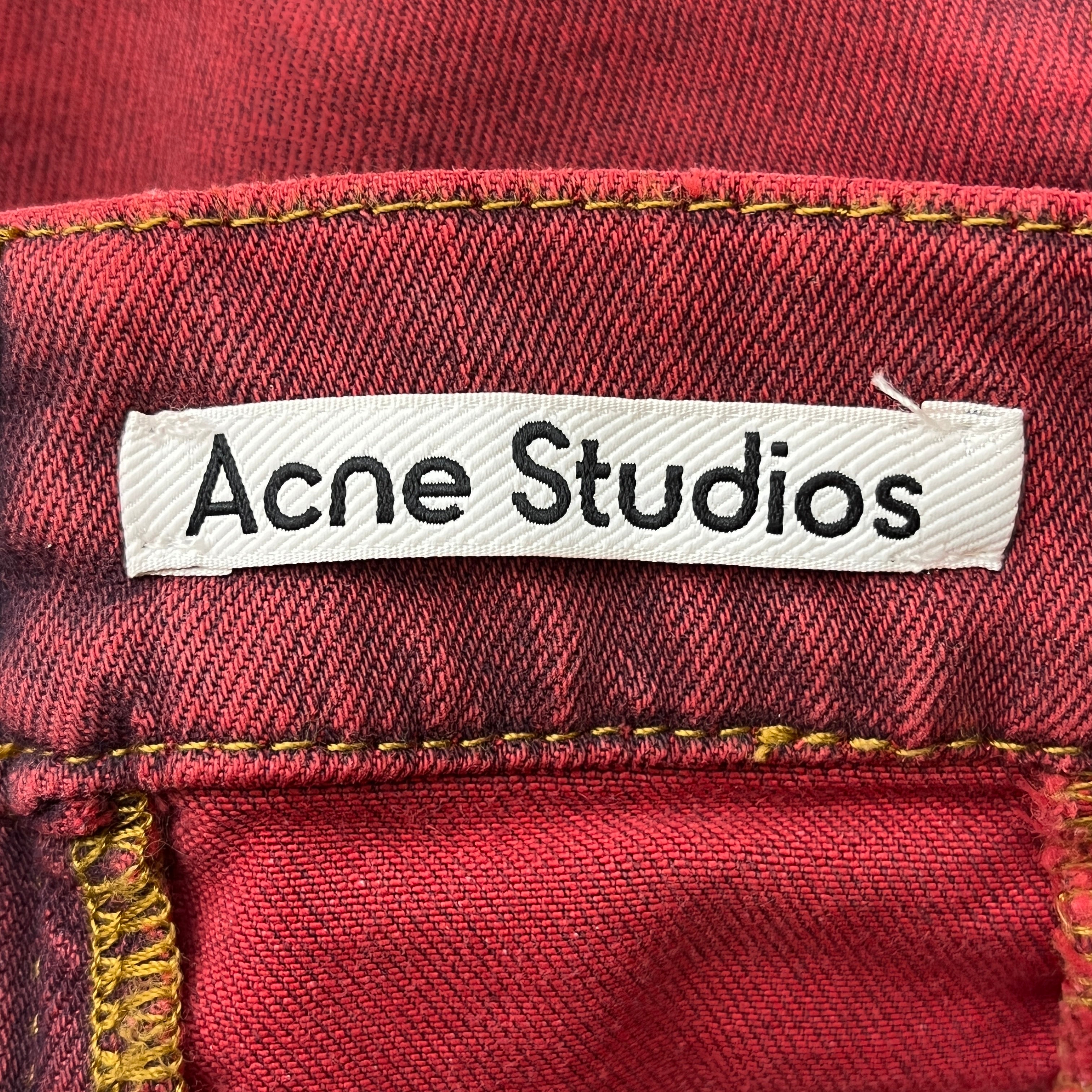 Acne Studios/Long Skirt/38/Denim/RED/ view 3