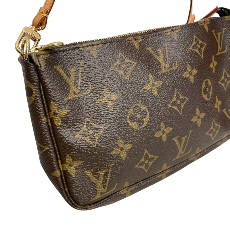 LOUIS VUITTON/Hand Bag/Monogram/Leather/BRW/CA 1016