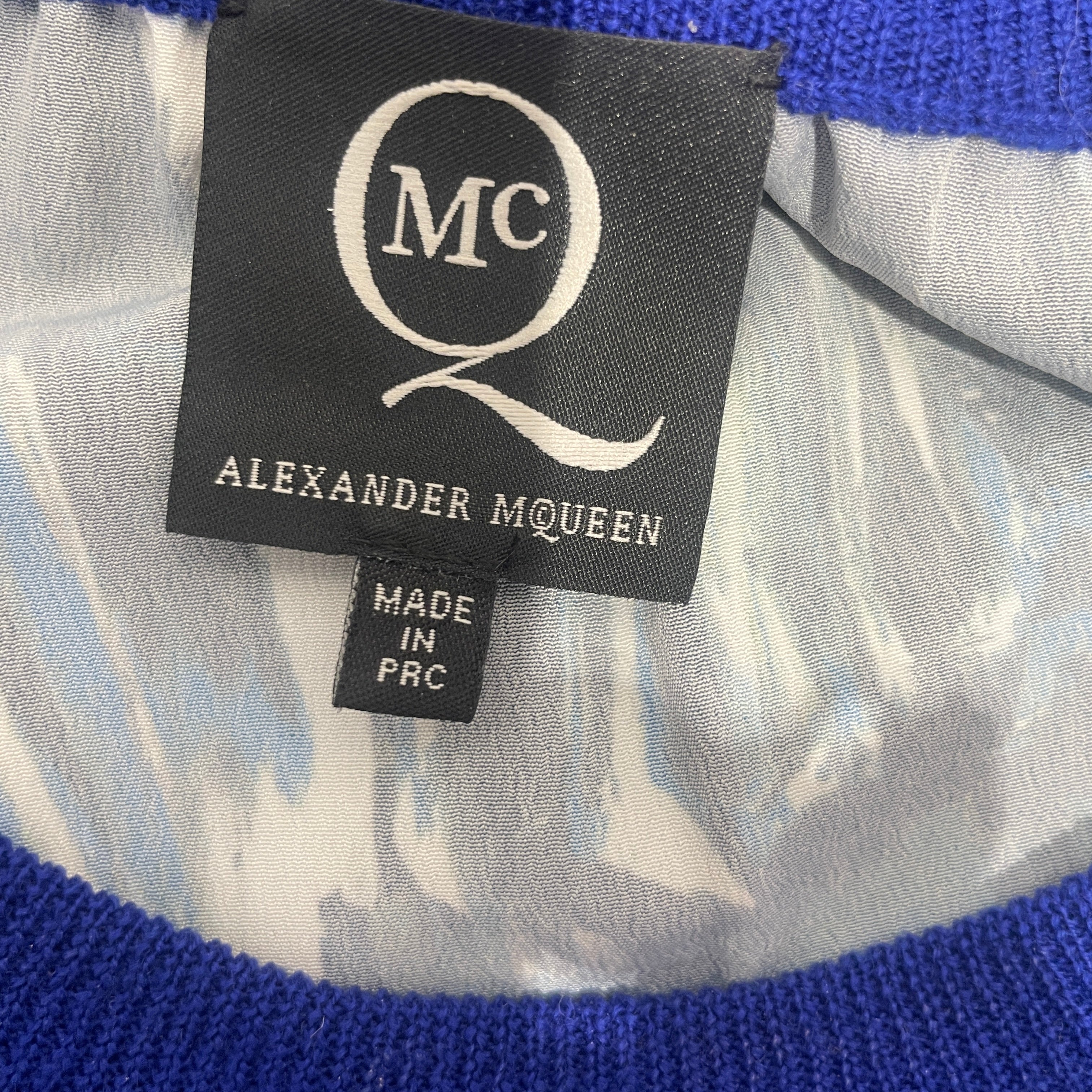 Alexander McQueen/LS Blouse/S/Cotton/NVY/ view 3