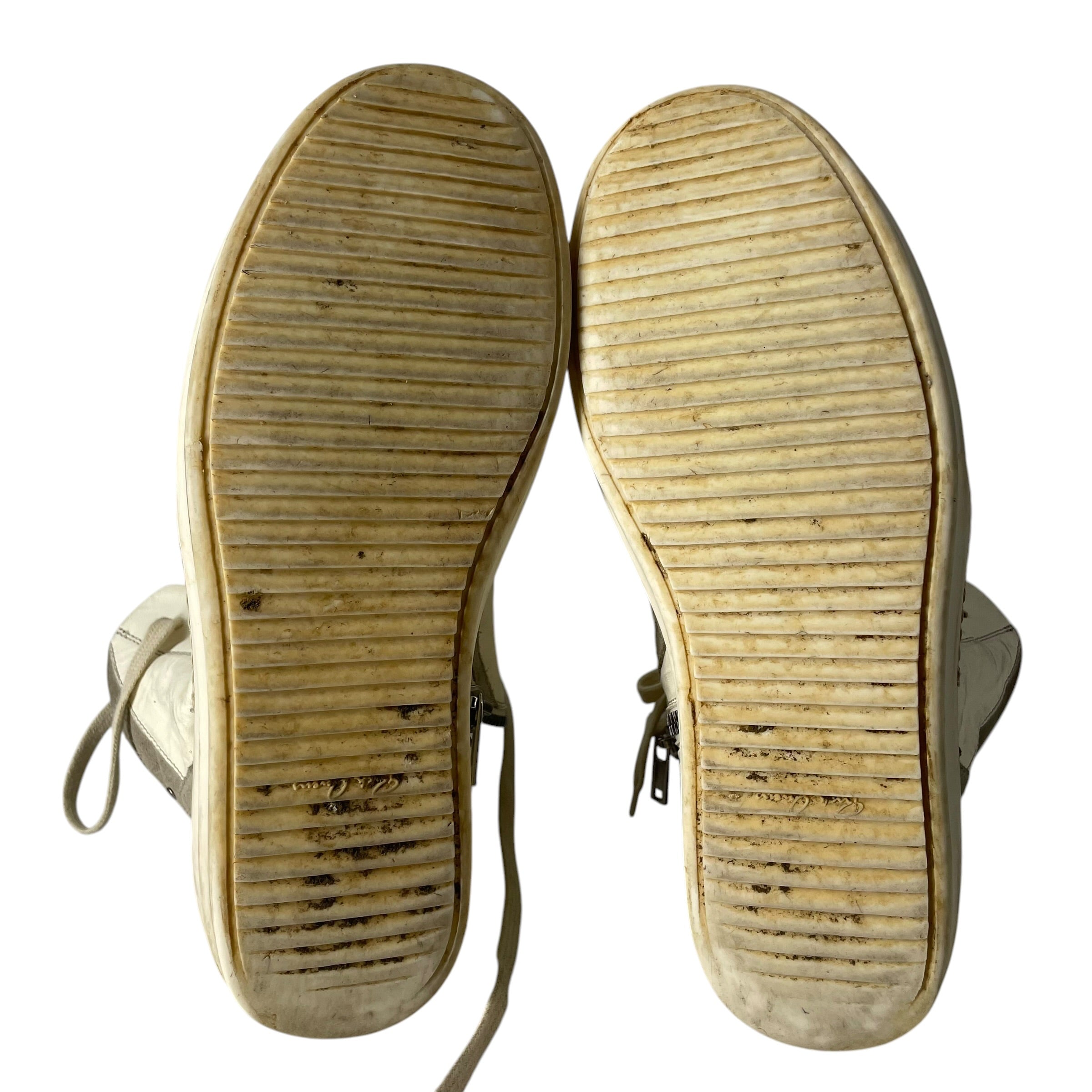 Rick Owens/Hi-Sneakers/EU 44/Leather/WHT/17246 FW19 LARRY GEOBASKET view 4