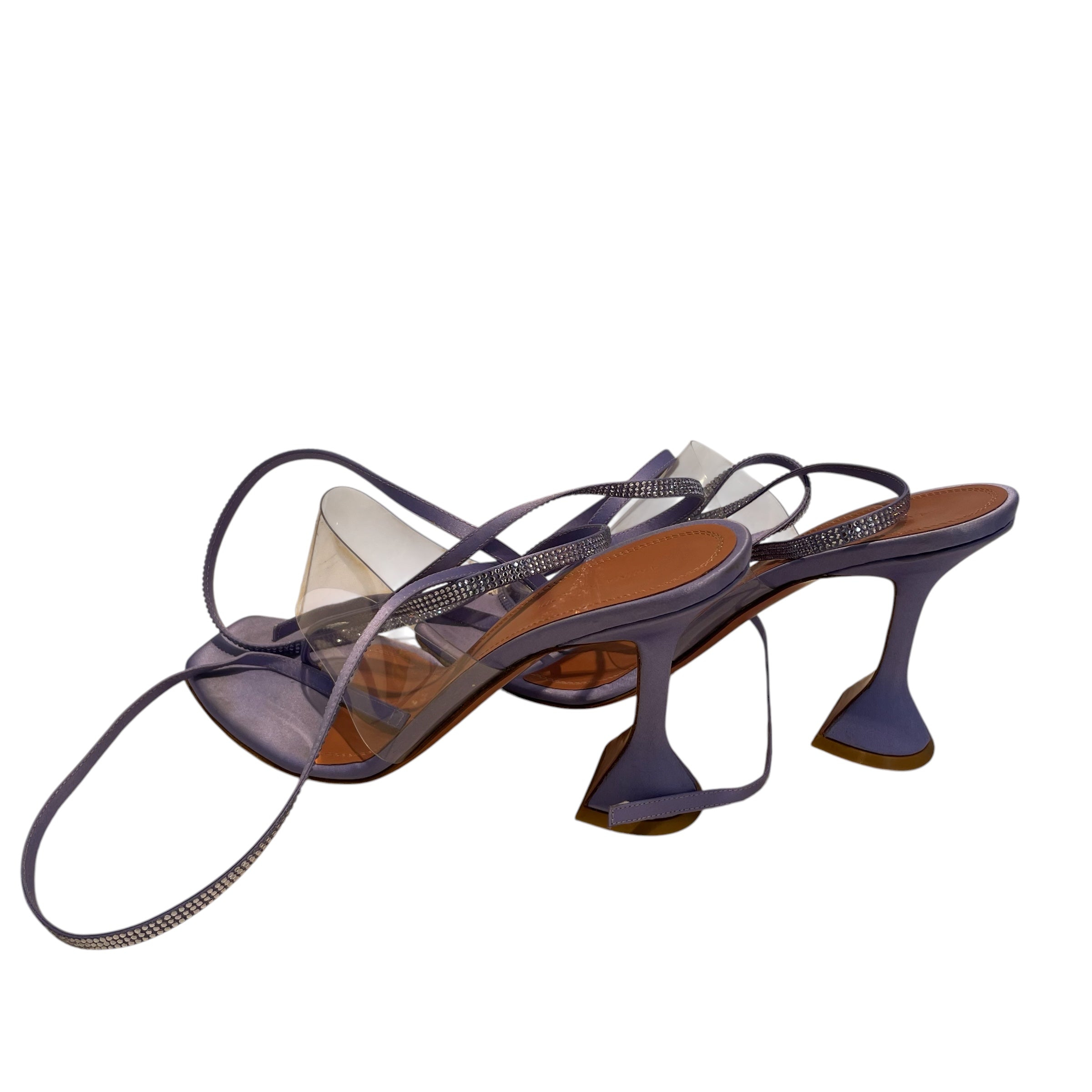 AMINA MUADDI/Heels/EU 39.5/Leather/PPL/Ankle Strap/clear view 2