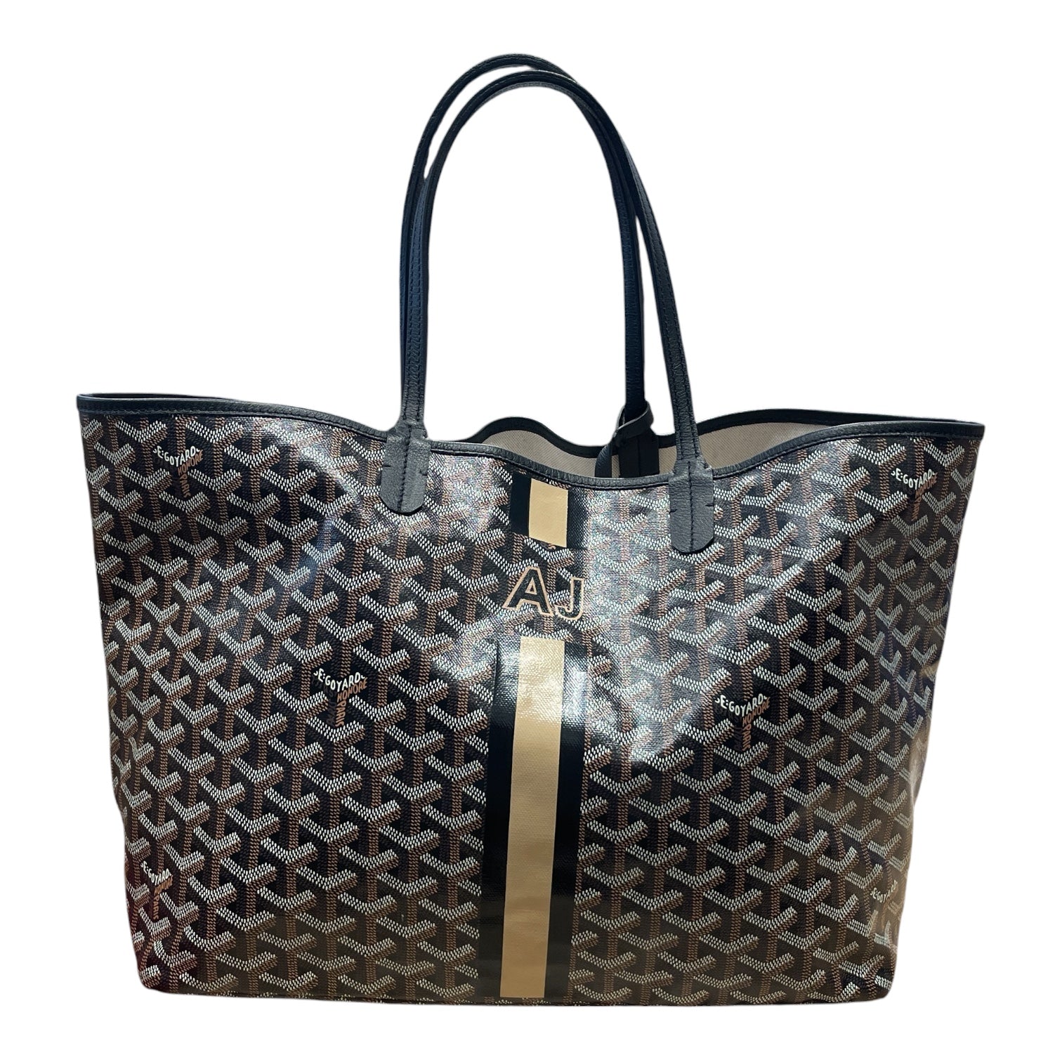 GOYARD/Tote Bag/Monogram/BRW/matching attatched wallet view 1