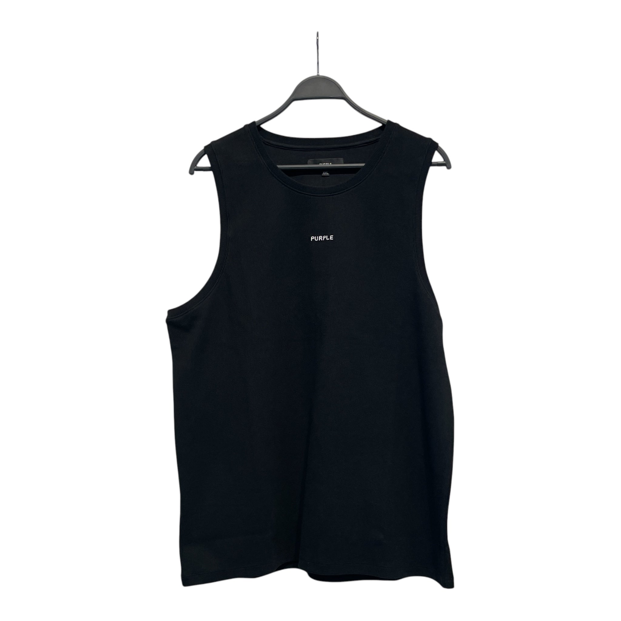 PURPLE BRAND/Tank Top/XXL/Cotton/BLK/High Neck/ view 1