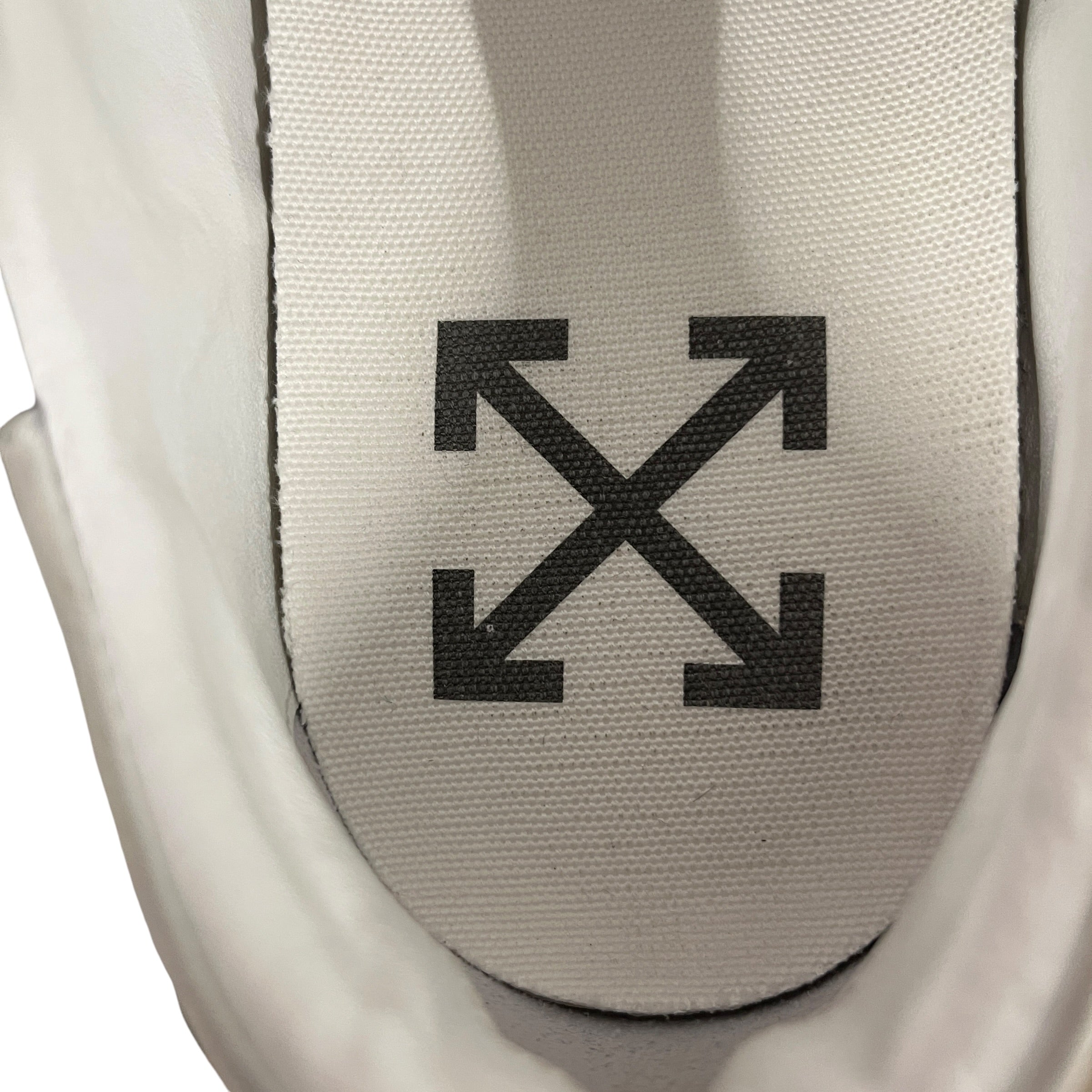 OFF-WHITE/Low-Sneakers/EU 44/Graphic/Leather/WHT/DIAGONAL SPRAY view 3