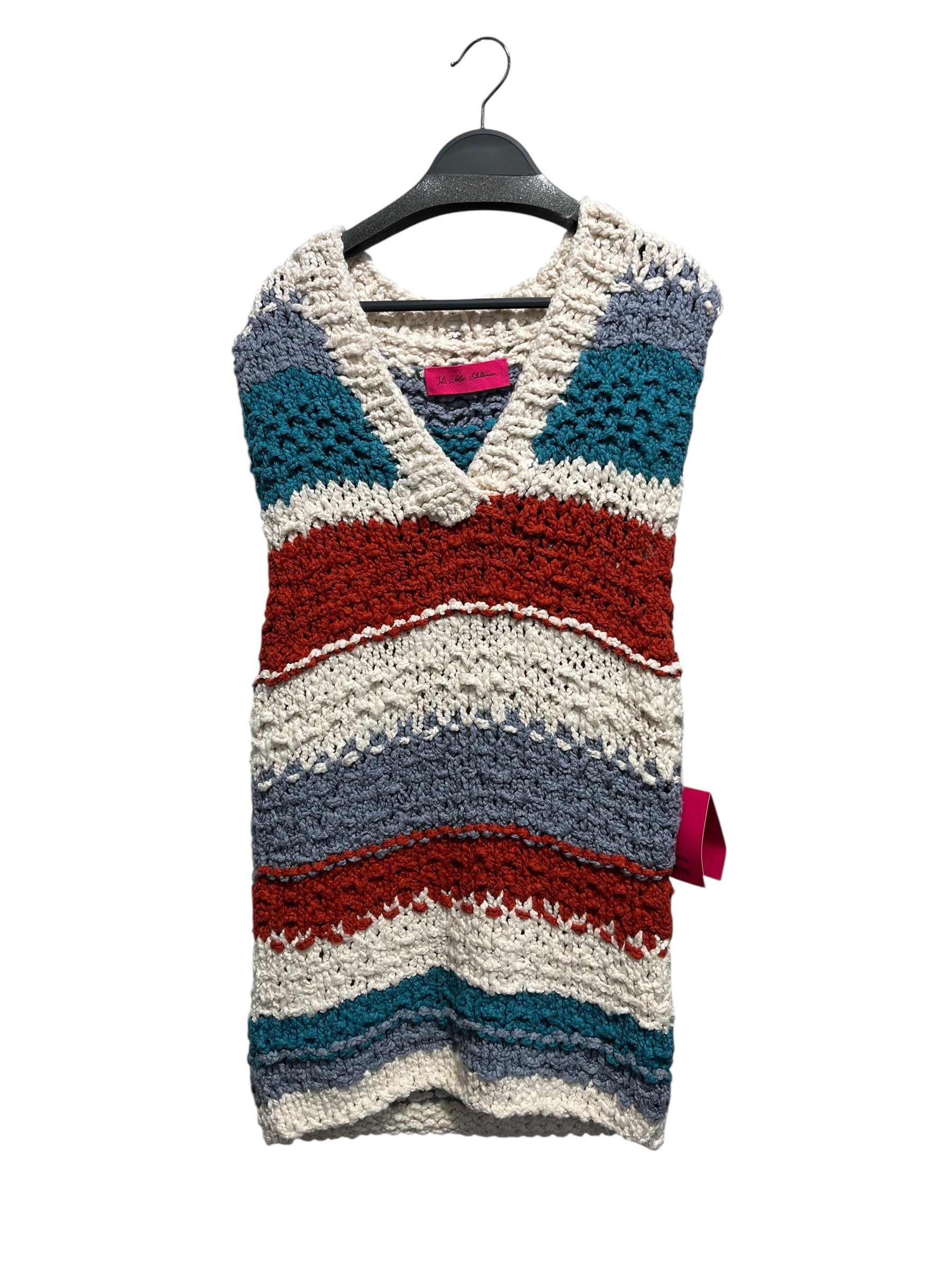 The Elder Statesman/Knitted Vest/M/L/Stripe/Cotton/MLT/ view 1