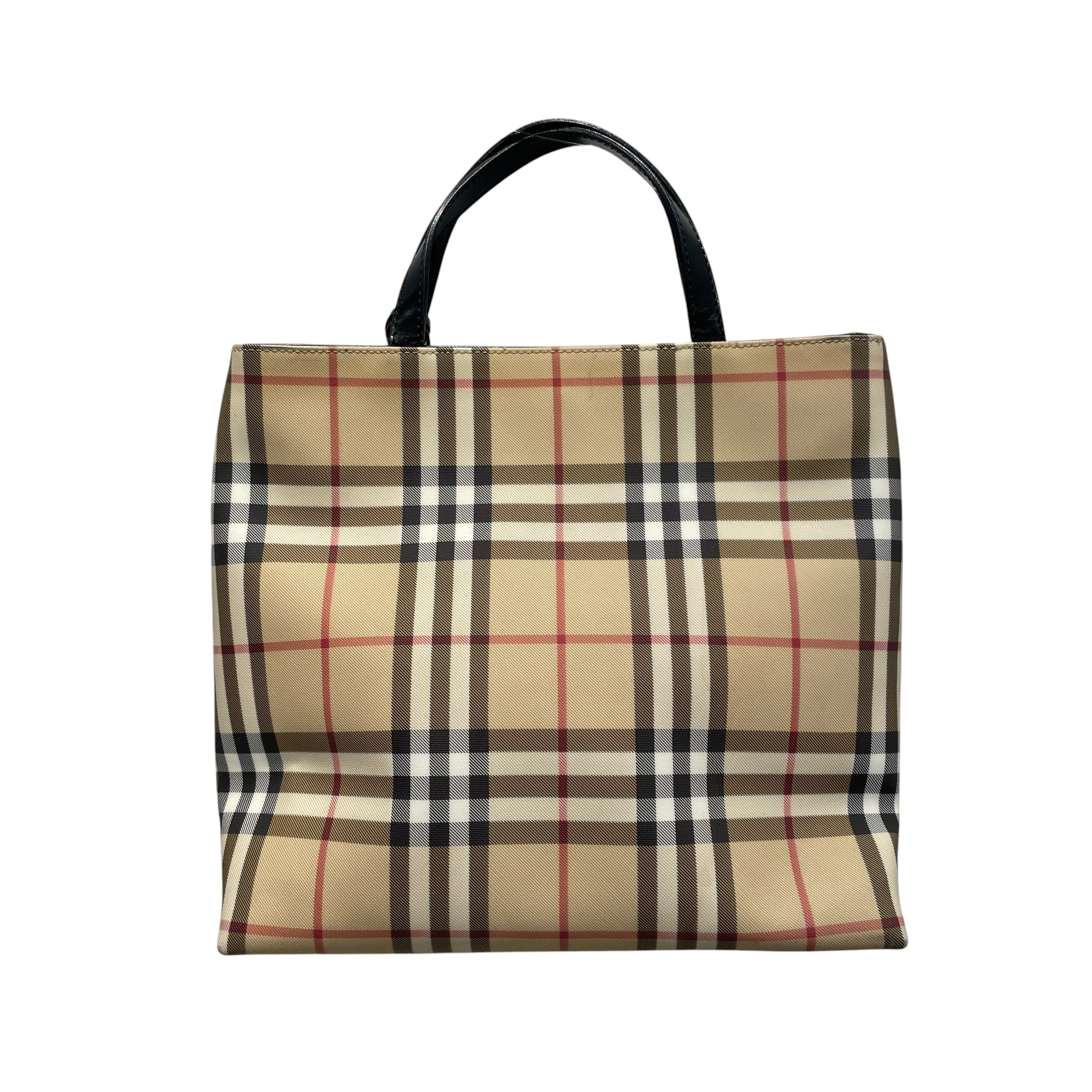 BURBERRY/Tote Bag/Stripe/Leather/BRW/Nova Check Tote view 3