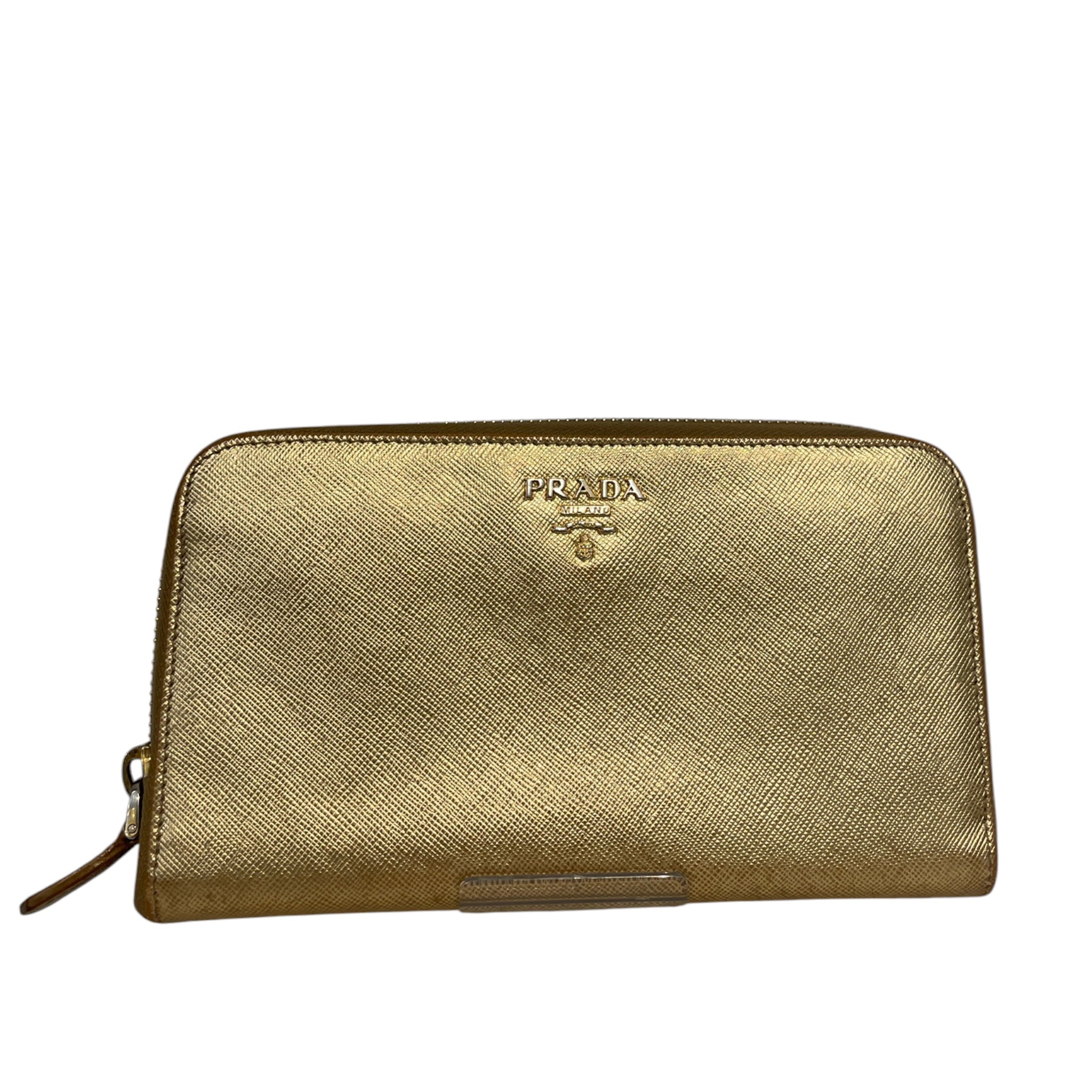 PRADA/Long Wallet/Leather/GLD/L's/TCGVQ3W view 1
