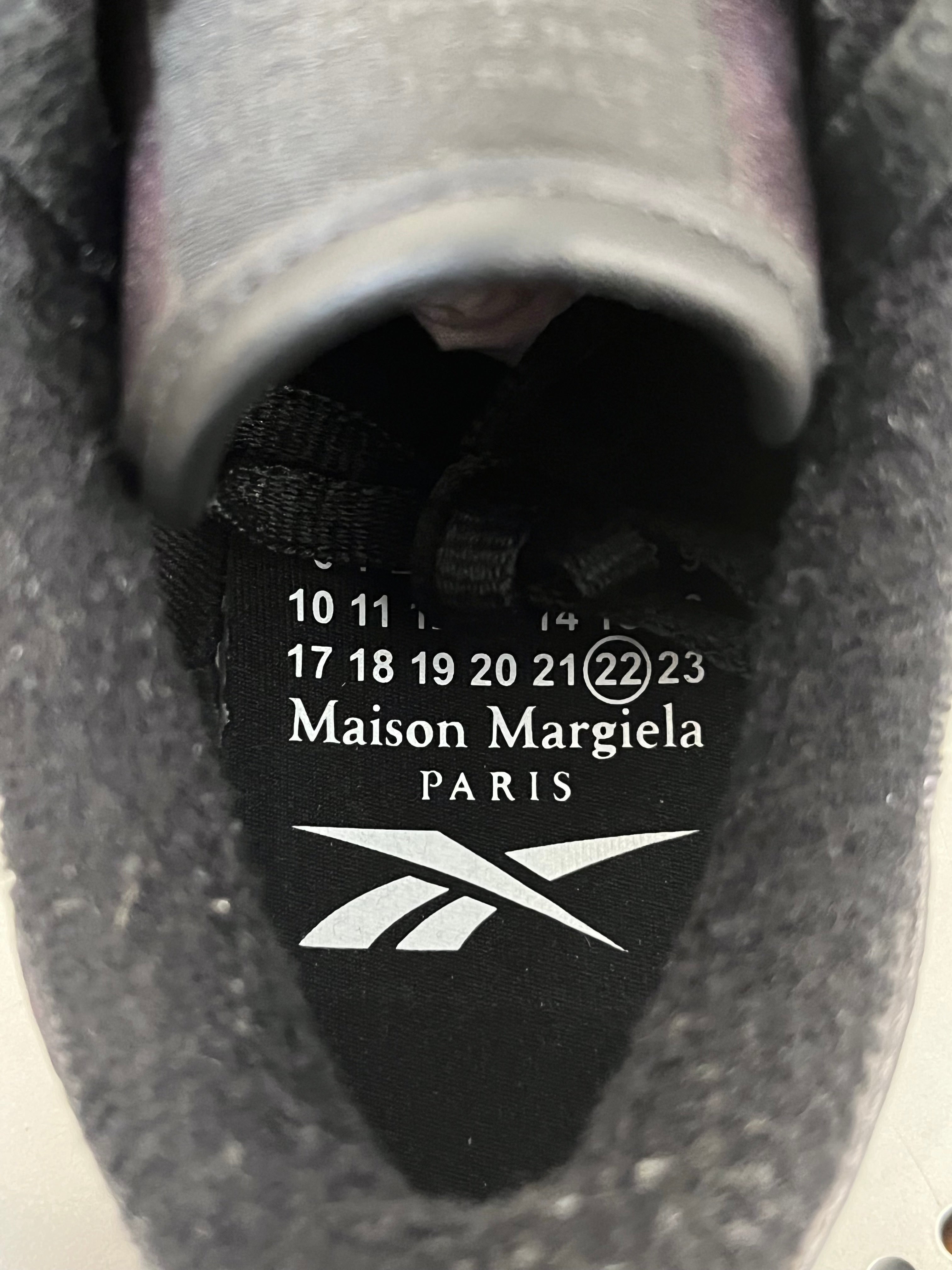 Maison Margiela/Reebok/Low-Sneakers/US 7/Polyester/BLK/PRINTED STITCHING view 3