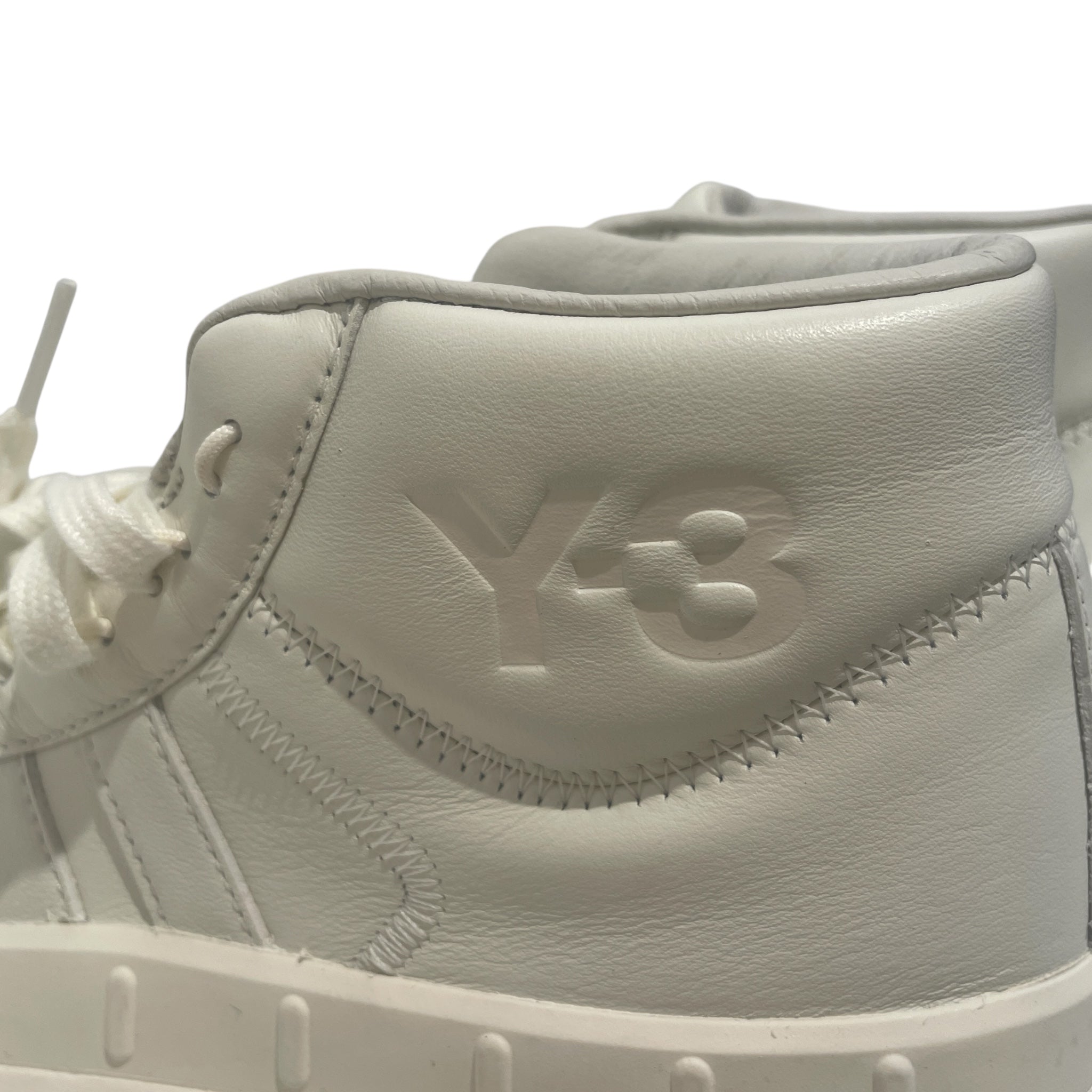 Y-3/Hi-Sneakers/US 8/Cotton/WHT/V-Tip/Y-3 GR1P OFF WHITE view 3