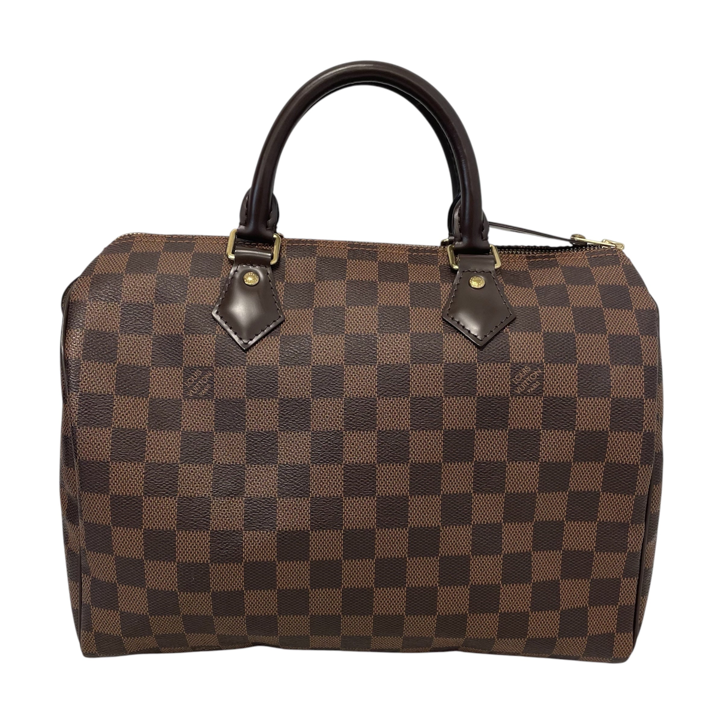 LOUIS VUITTON/Bag/Plaid/Leather/BRW/LV Speedy Bandouliere view 1